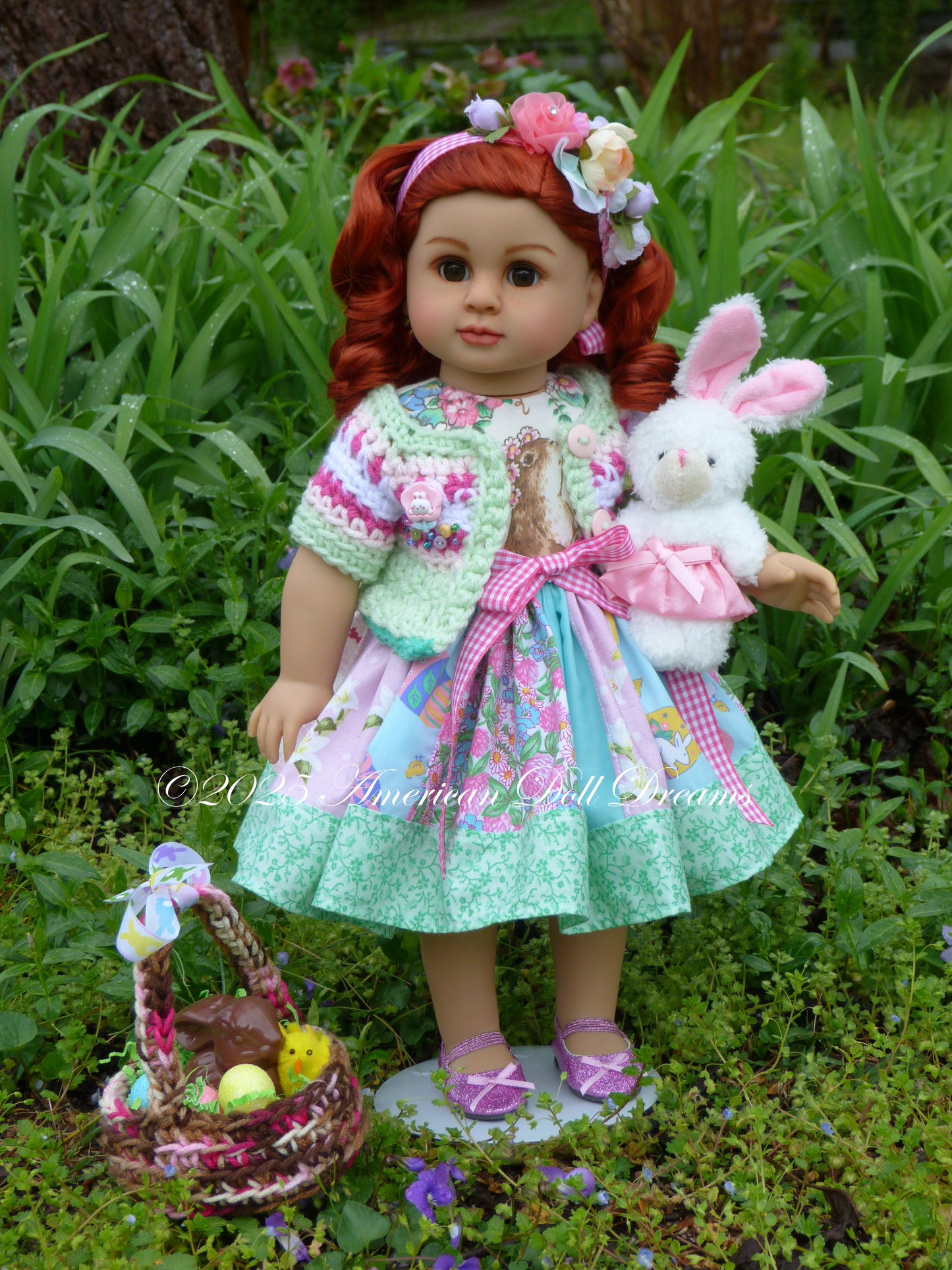 Easter Ensemble for 18 Inch American Doll