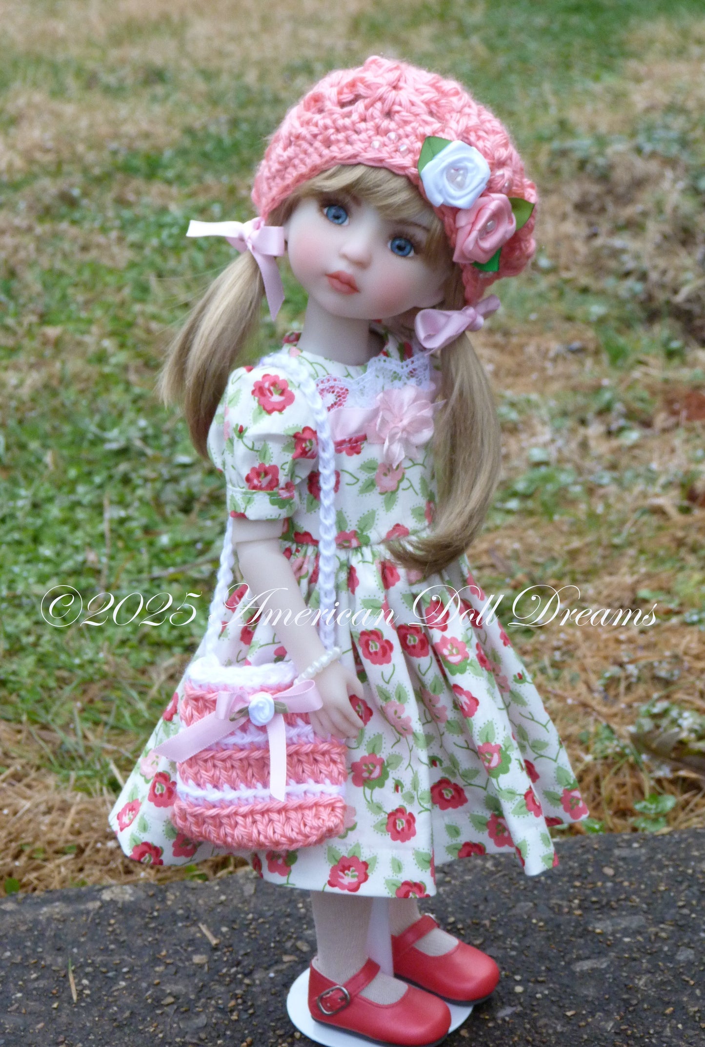 OOAK Ruby Red Fashion Friends 14.5 Inch Doll Snow Repaint - Gemma