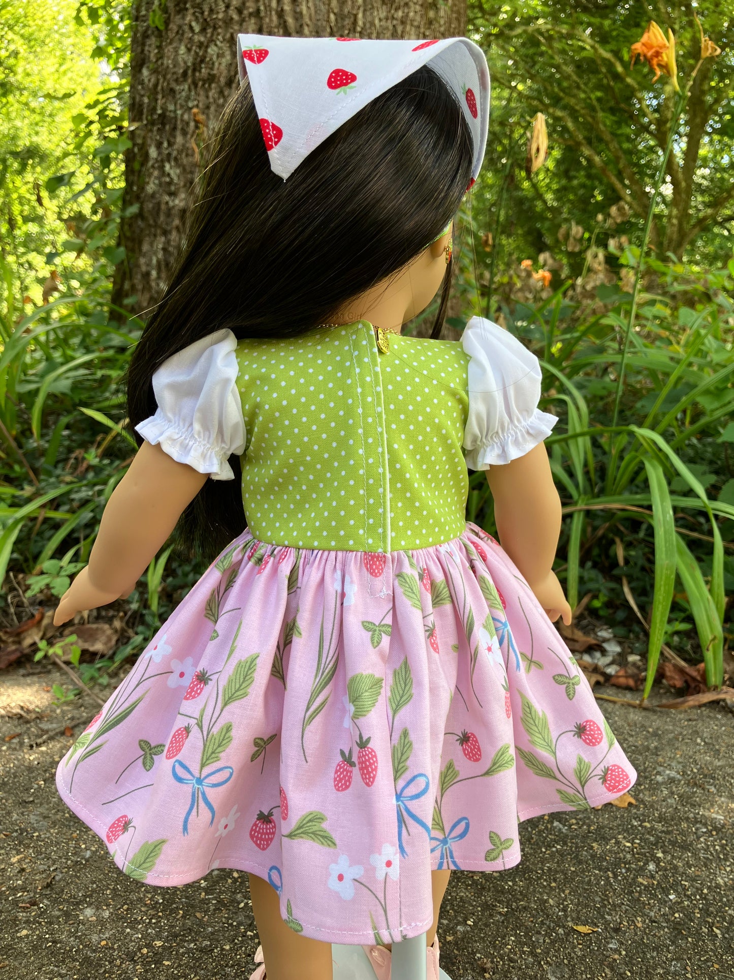 Strawberry Shortcake Outfit for 18 Inch American Girl Doll