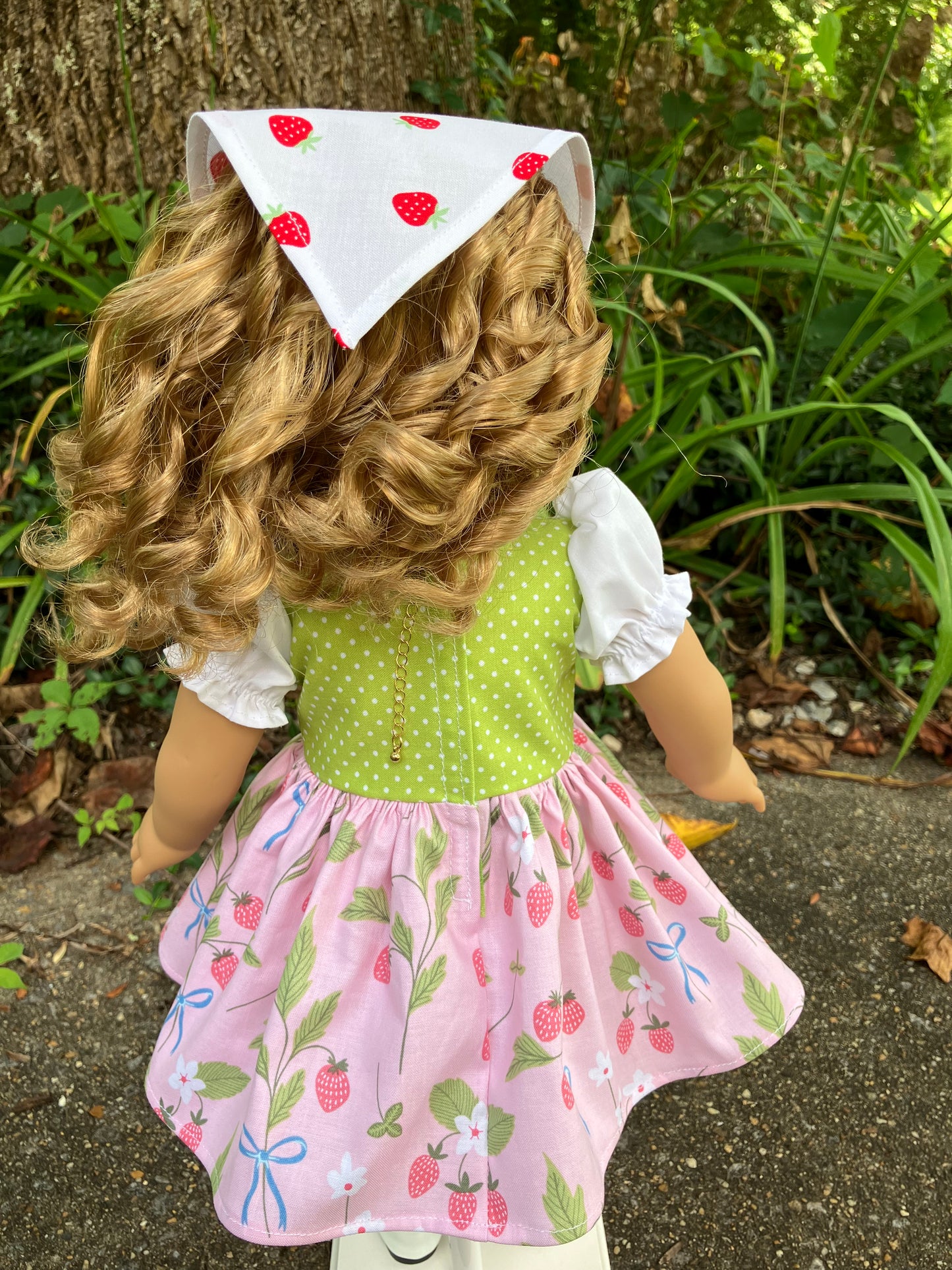 1980s Strawberry Shortcake Outfit for 18 Inch American Girl Doll