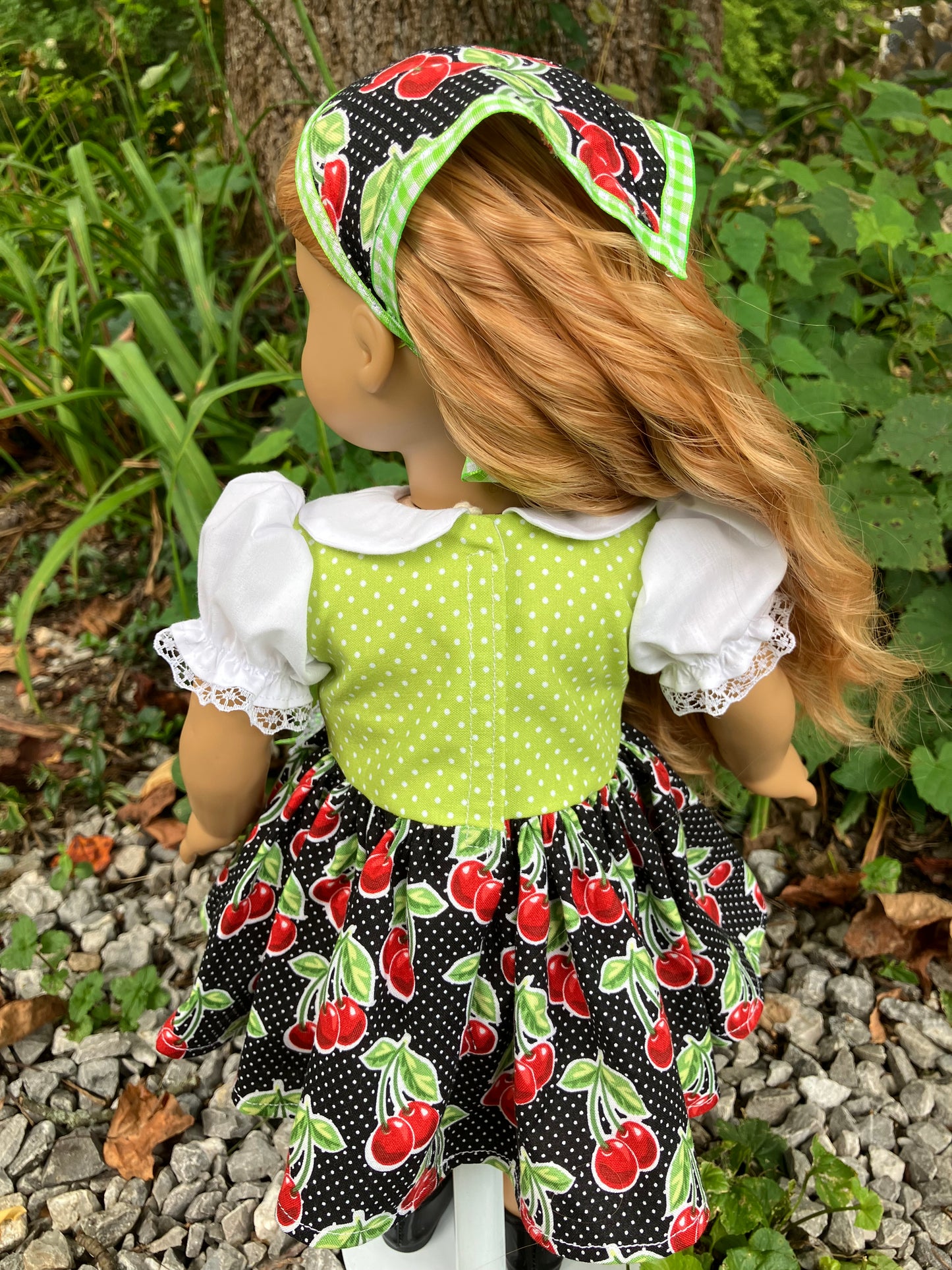 Cherries Jubilee Outfit for 18 Inch American Girl Doll