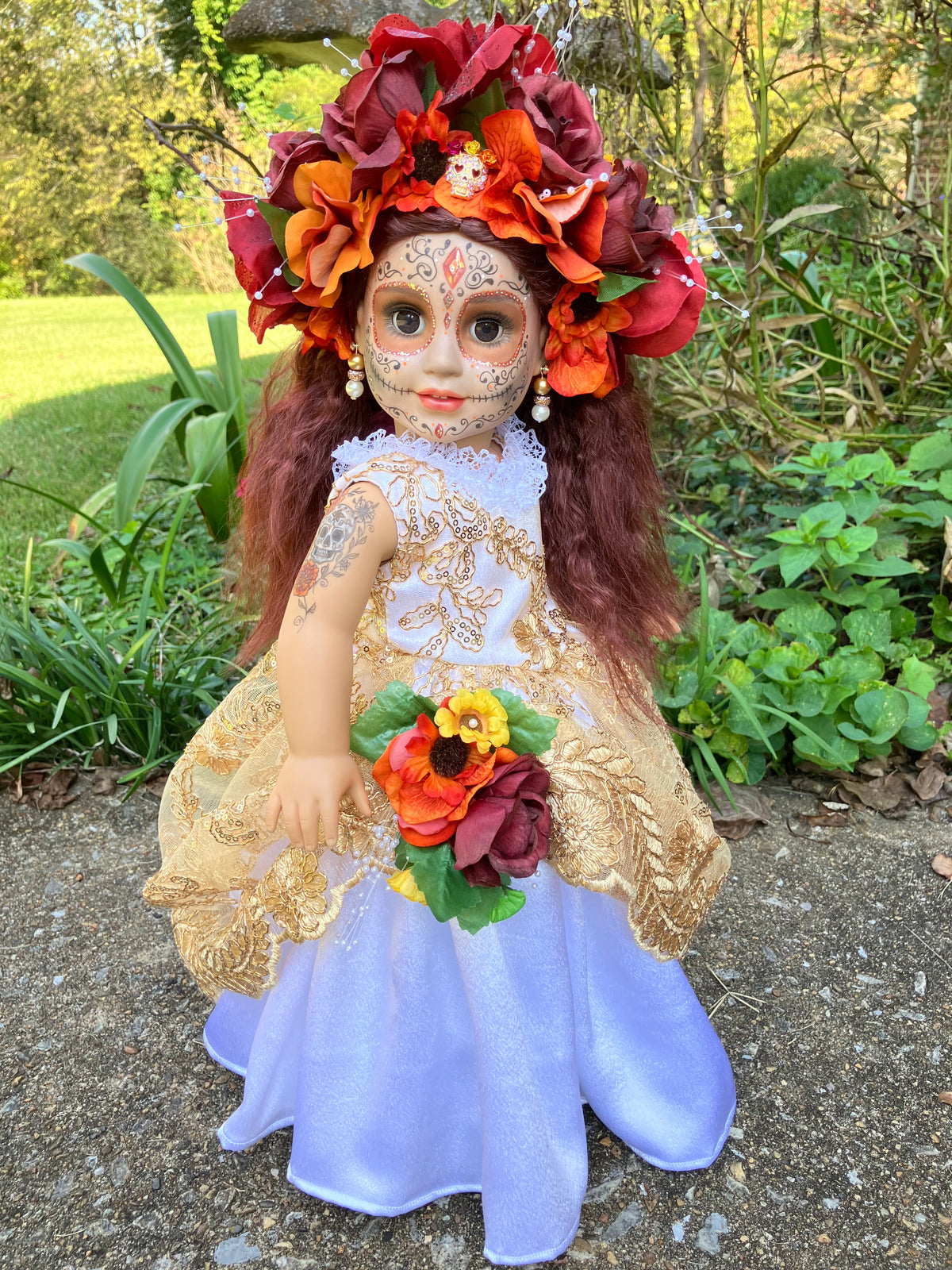 Custom Day of the Dead American Girl Doll - Citrina