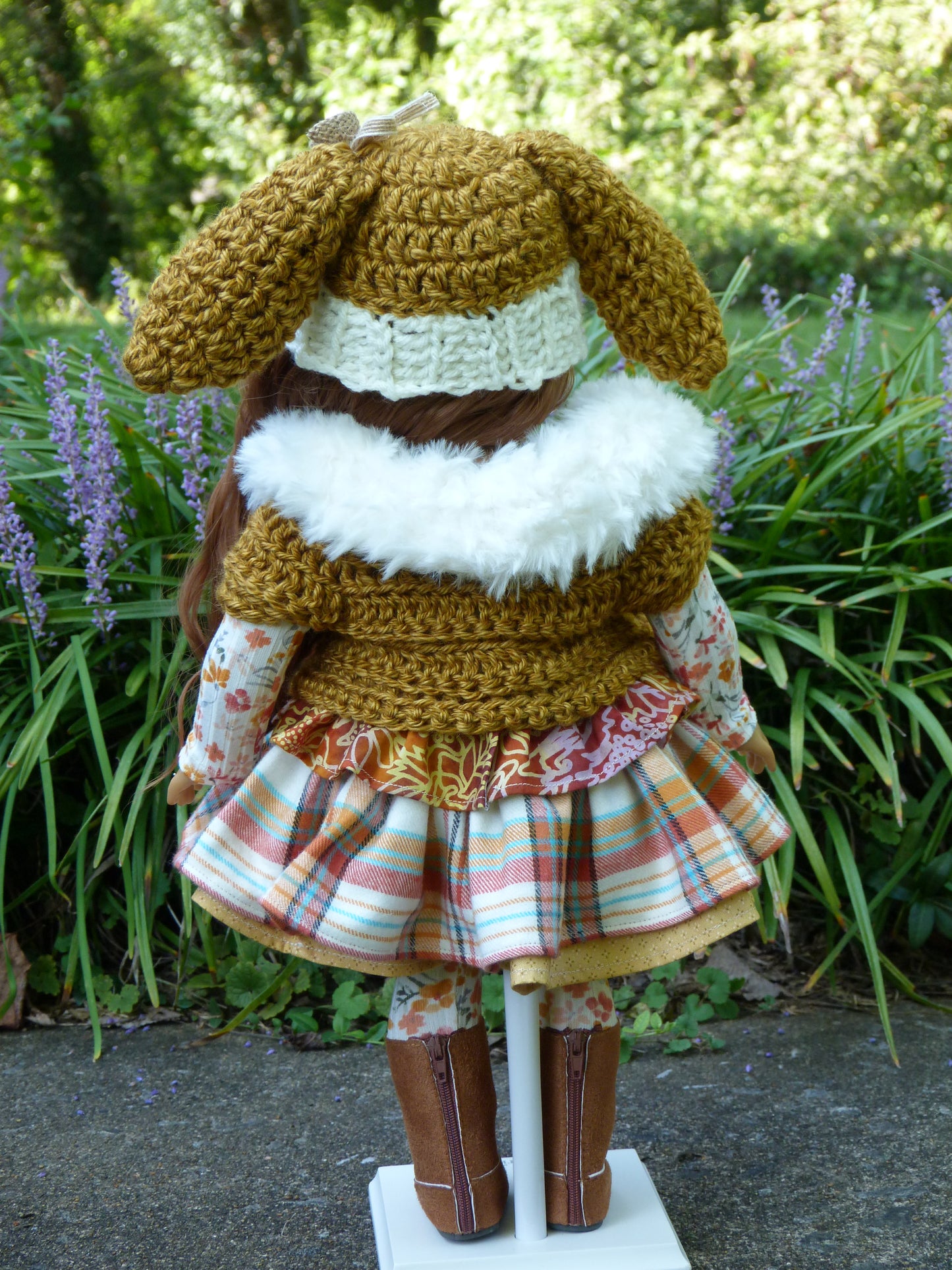 Autumn Bunny Outfit for 18 Inch Doll
