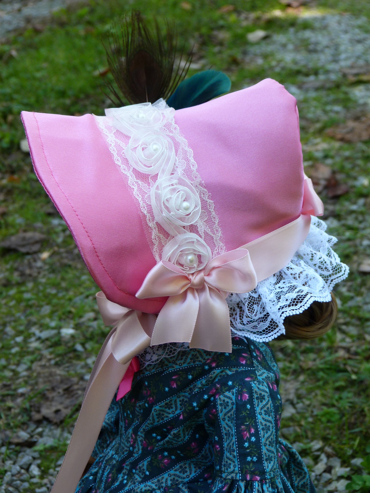 1840s Fan Front Outfit for 18 Inch Doll