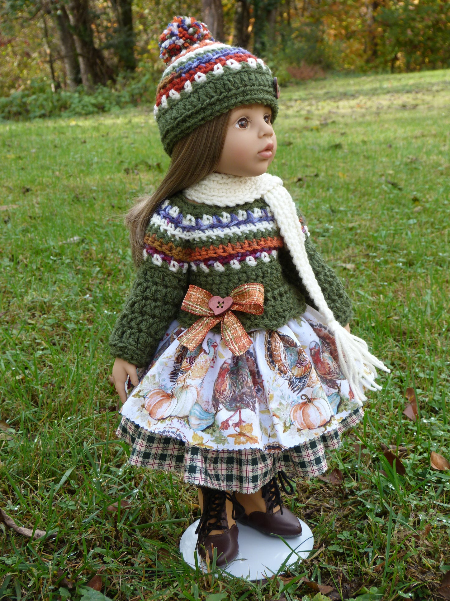 Autumn Outfit Handmade to fit 19.5 Inch Gotz Happy Kidz Doll
