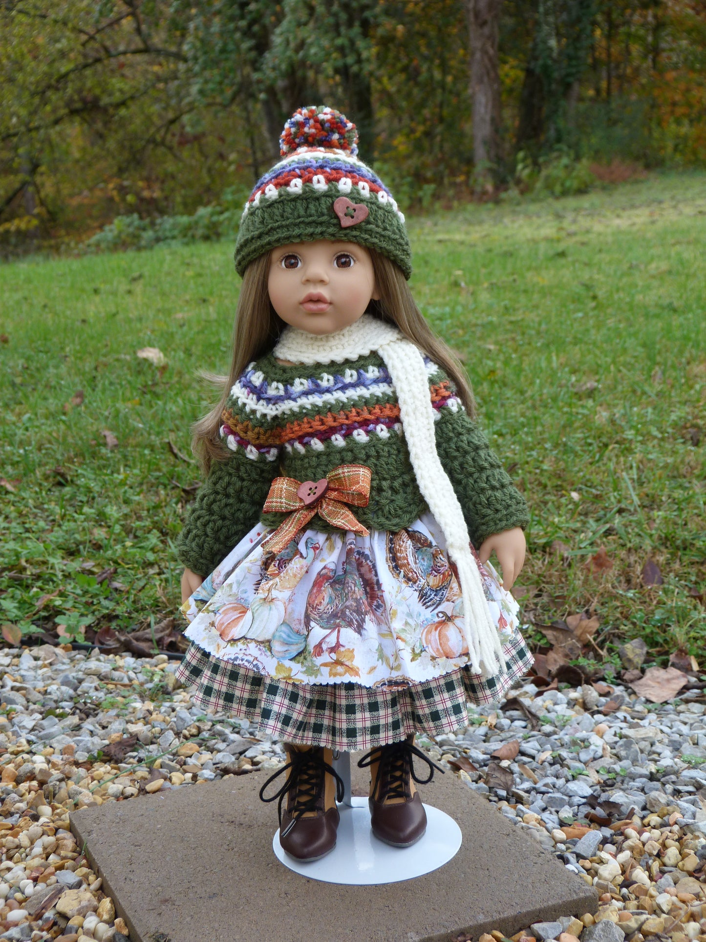 Autumn Outfit Handmade to fit 19.5 Inch Gotz Happy Kidz Doll