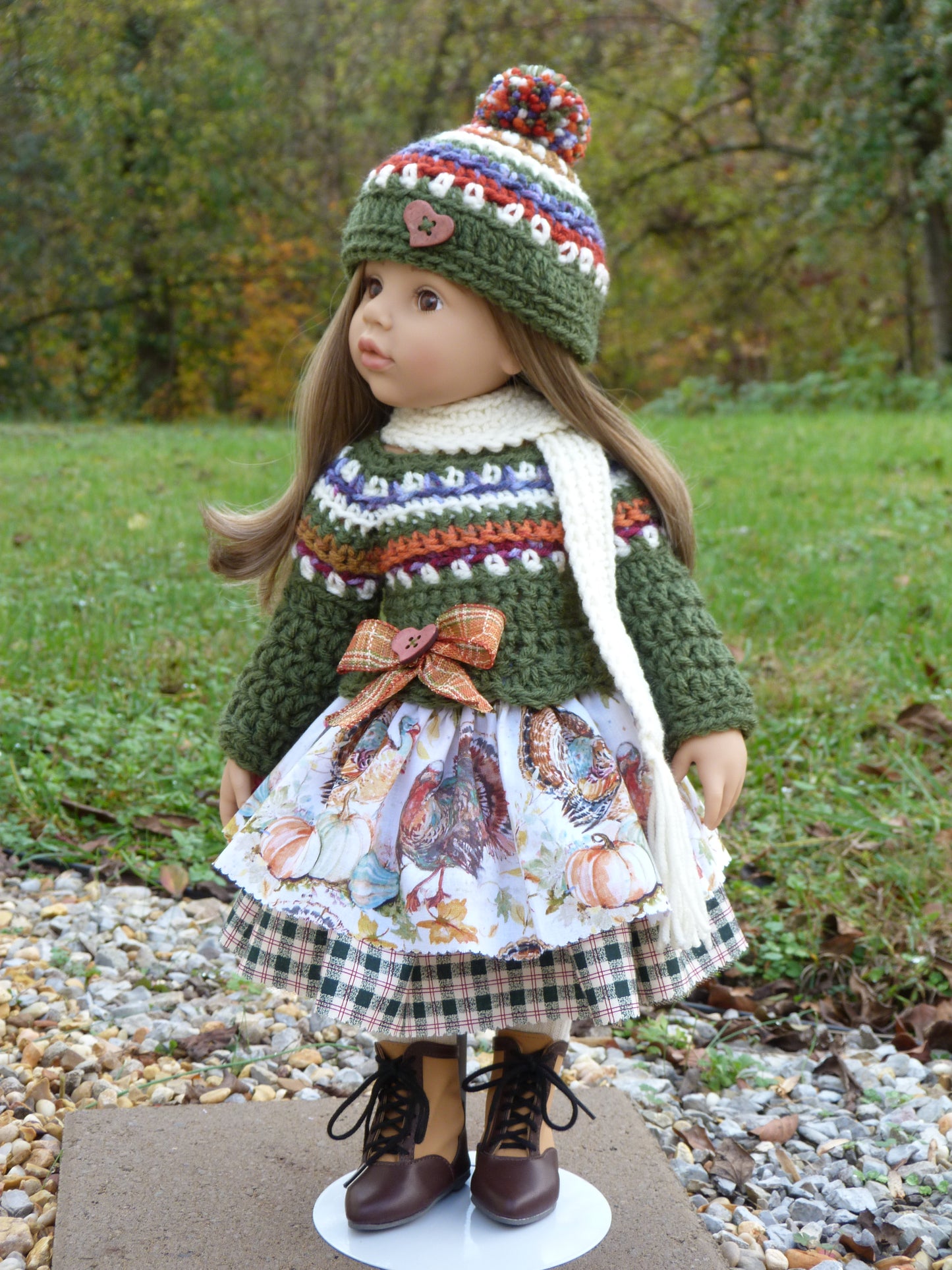 Autumn Outfit Handmade to fit 19.5 Inch Gotz Happy Kidz Doll