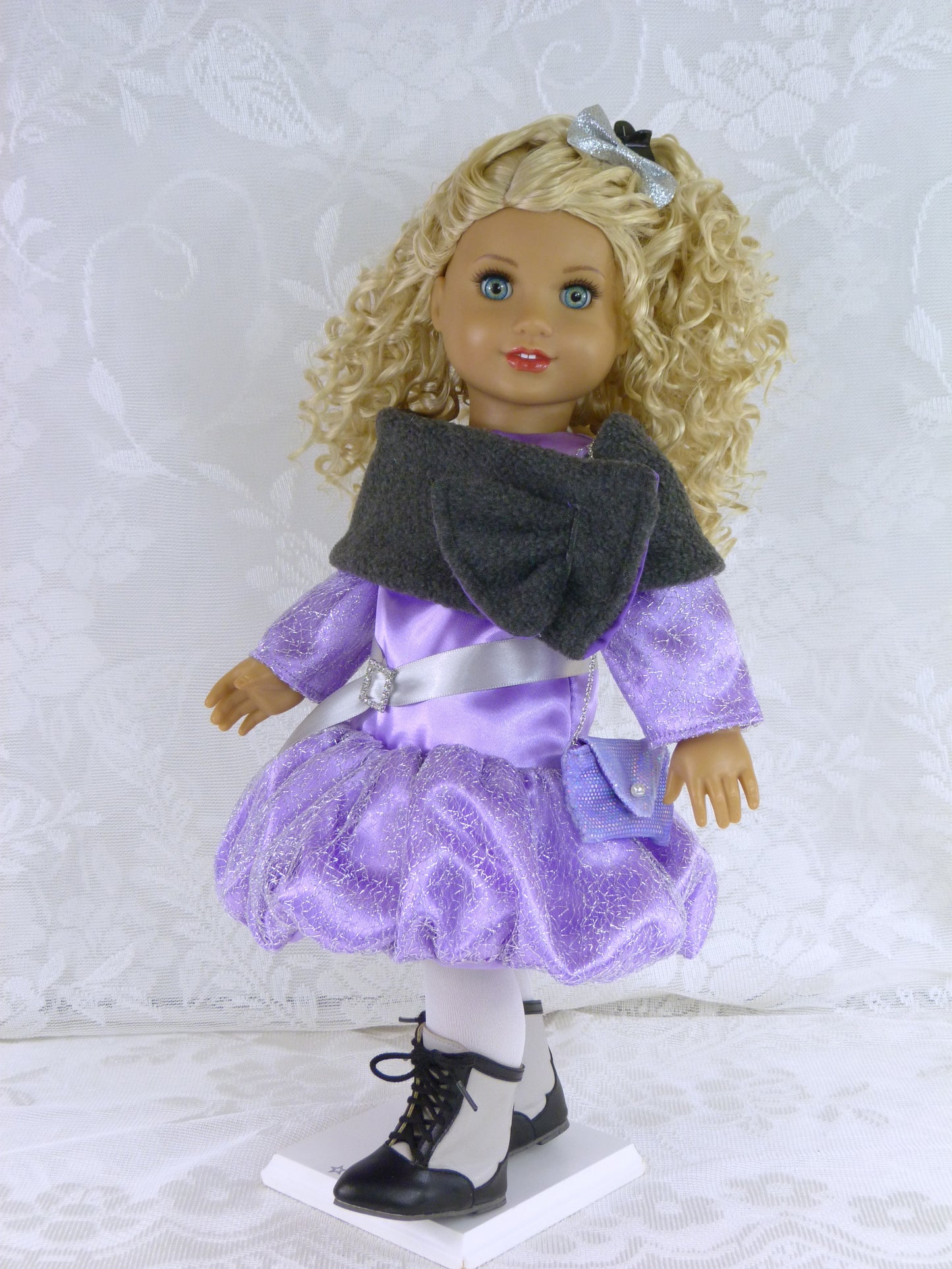 1980s New Year's Eve Party Outfit - Bubble Dress for 18 Inch Doll
