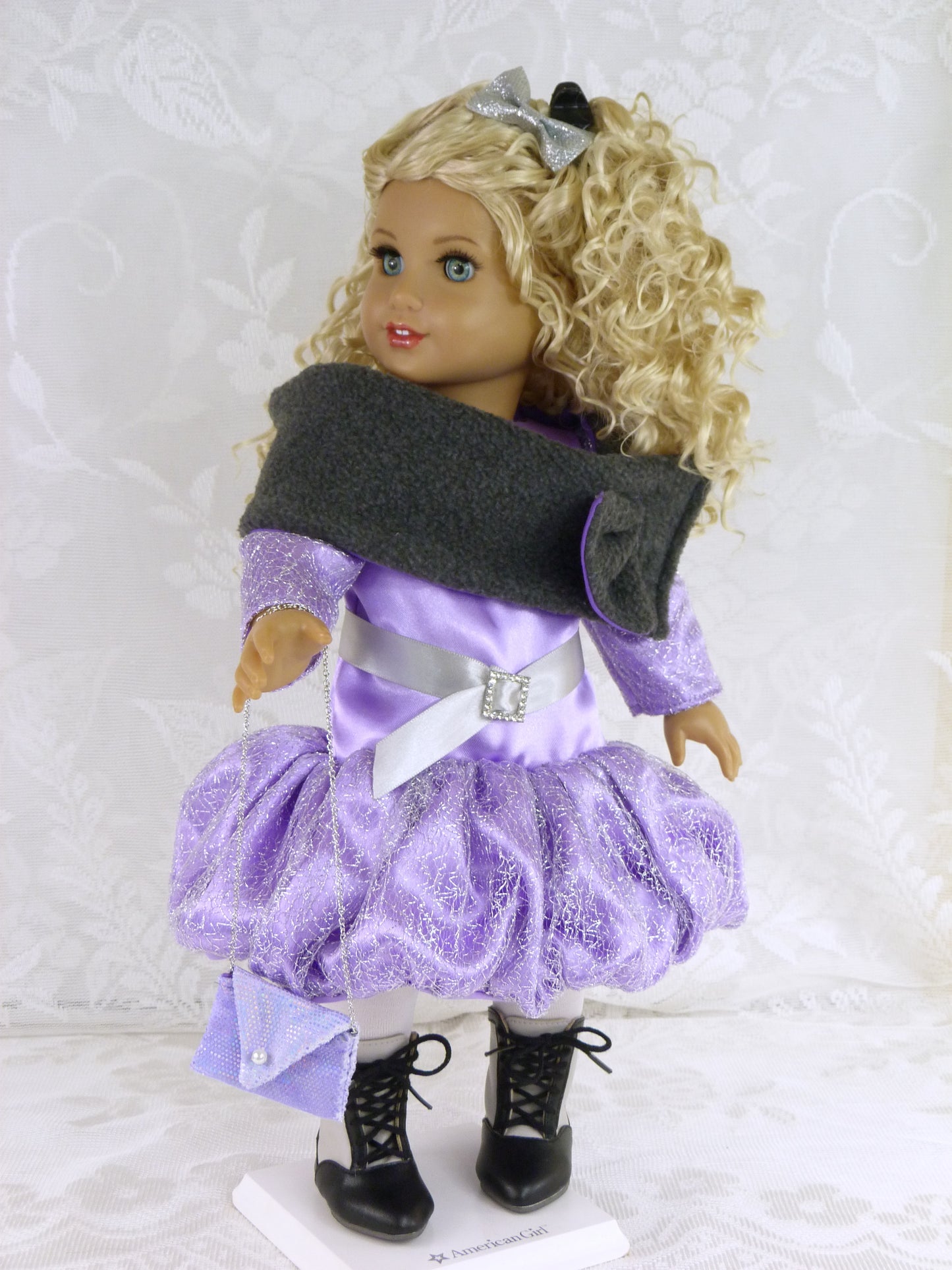1980s New Year's Eve Party Outfit - Bubble Dress for 18 Inch Doll