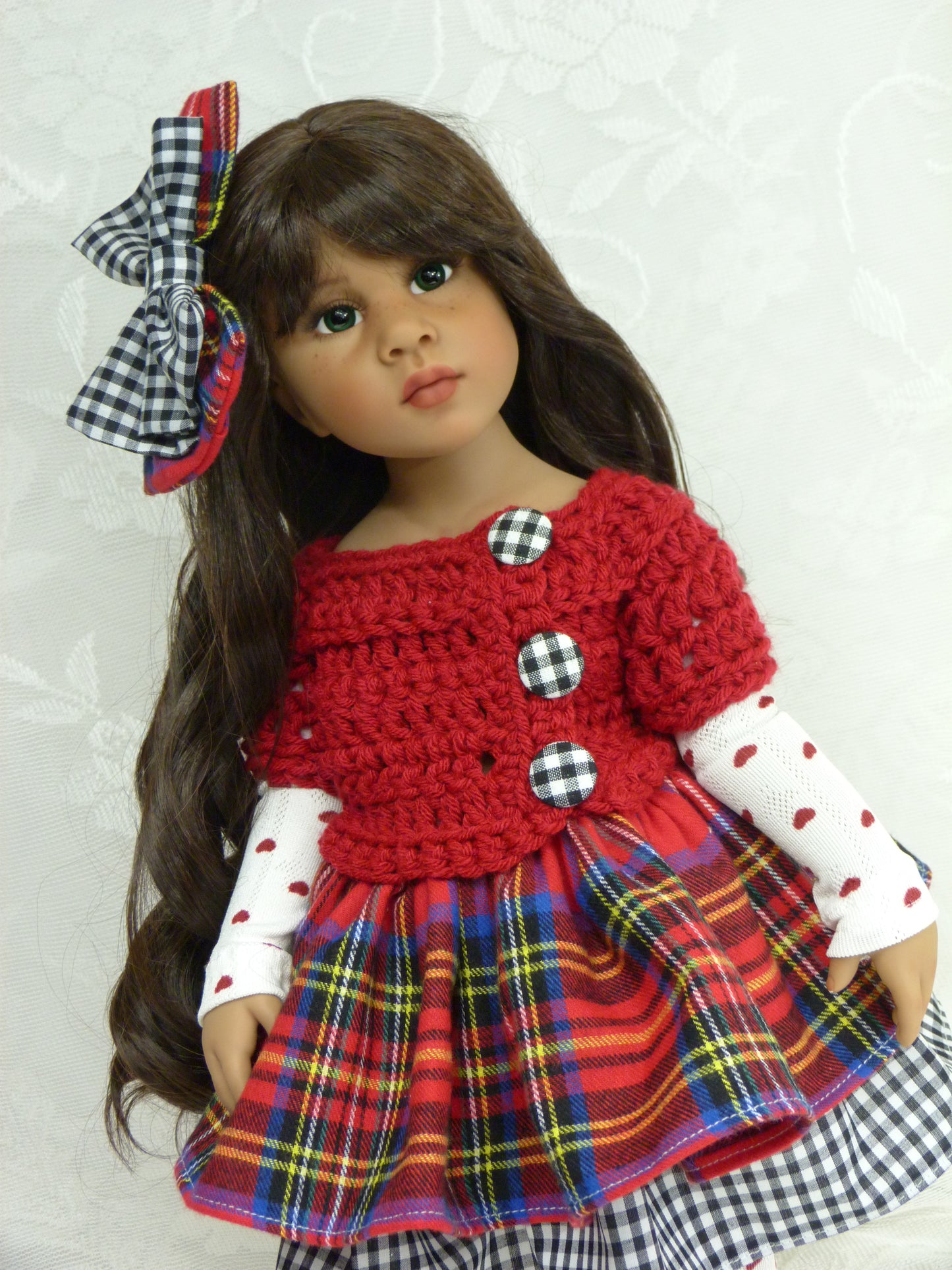 Christmas Outfit Handmade to fit 19.5 Inch Gotz Happy Kidz Doll