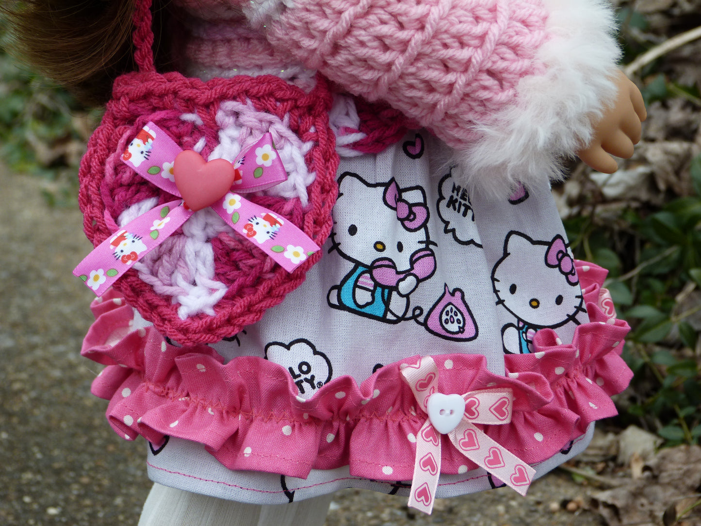 Valentine's Day Outfit Handmade to fit 18 Inch BB Meadowdoll