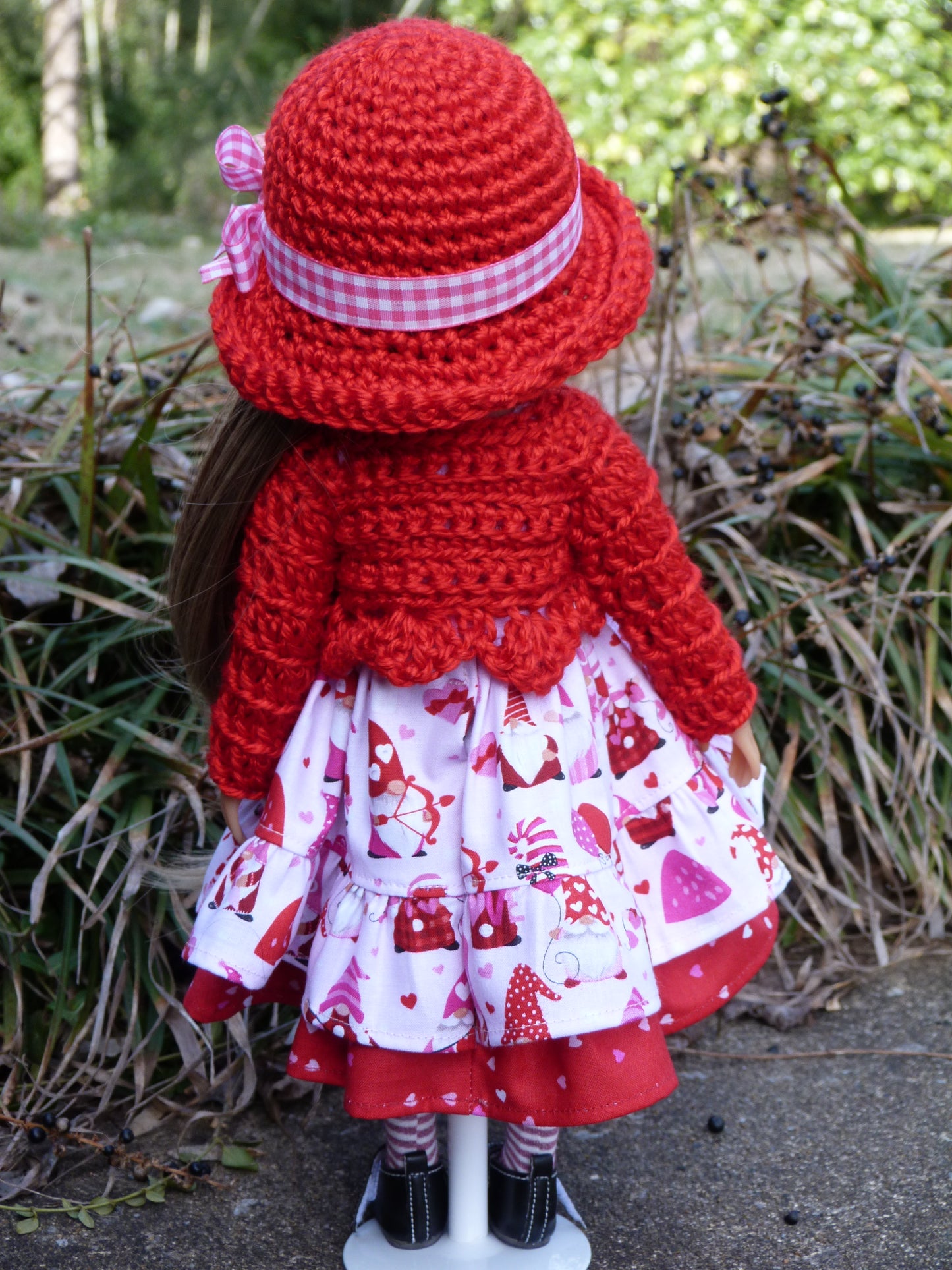 Love Gnomes Valentine Outfit Handmade to fit 14.5 Inch Ruby Red Fashion Friends Doll
