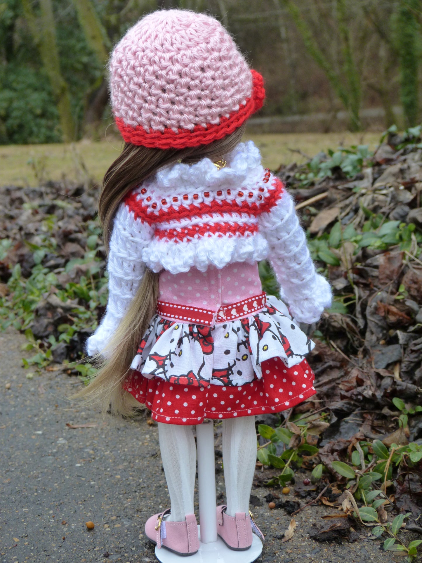 Kitty Valentine Outfit Handmade to fit 14.5 Inch Ruby Red Fashion Friends Doll