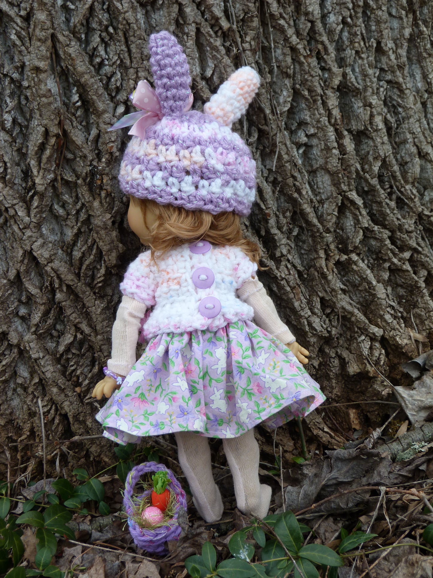 Easter Bunny Outfit Handmade to fit 11 Inch Dumpling Meadowdoll