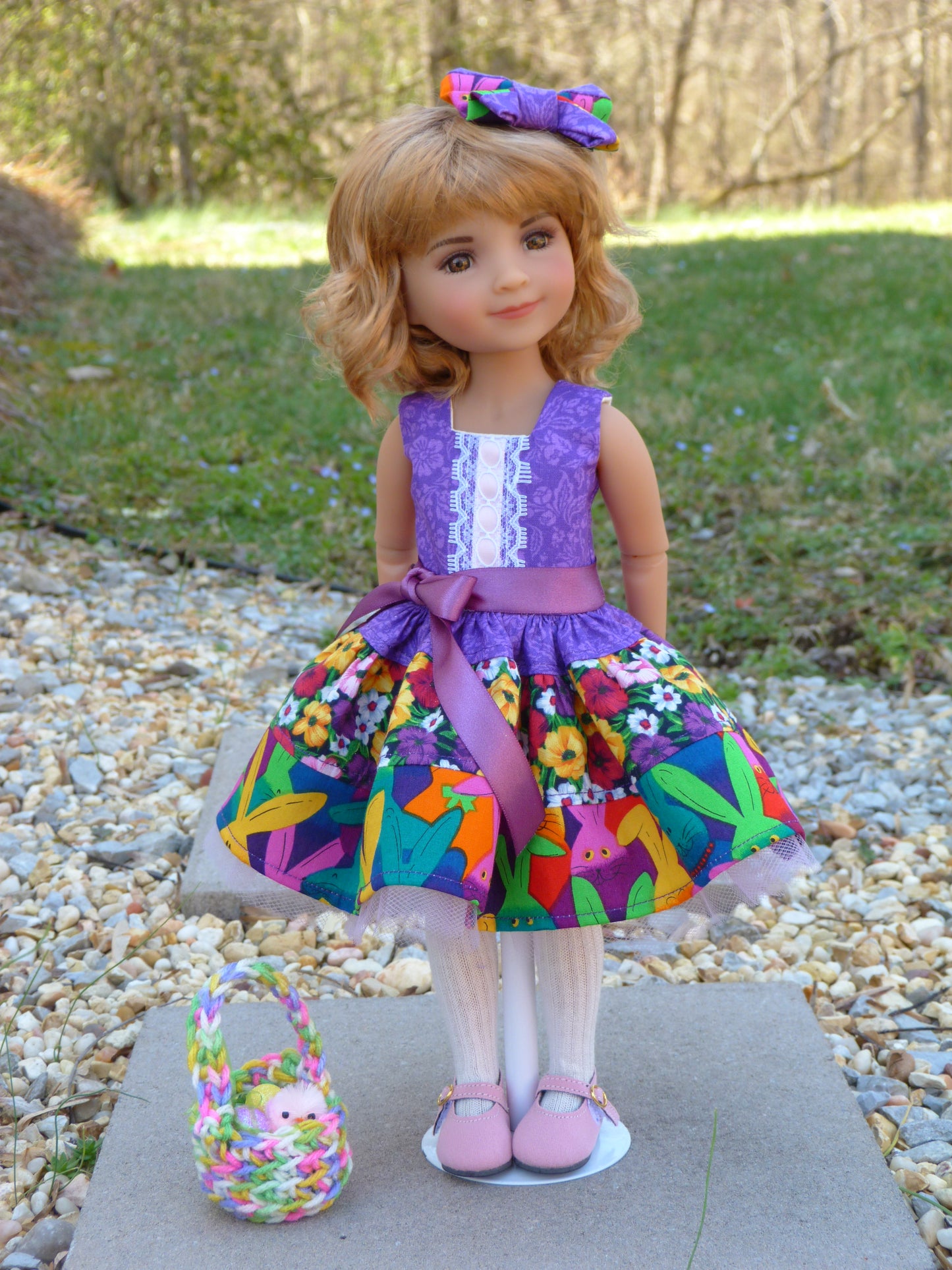 Bright Easter Outfit Handmade to fit 14.5 Inch Ruby Red Fashion Friends Doll