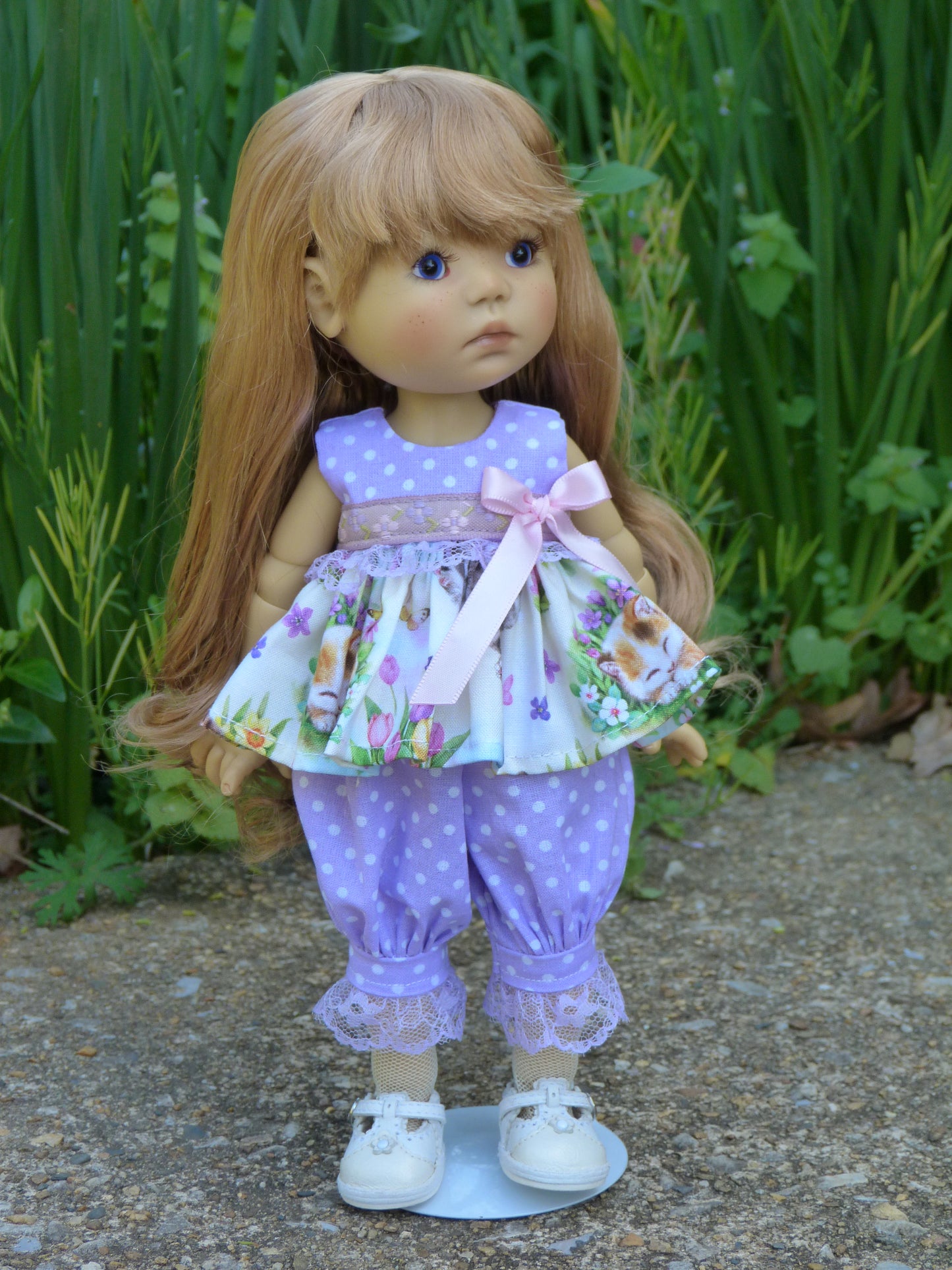 Spring Kitten Outfit Handmade to fit 11 Inch Dumpling Meadowdoll