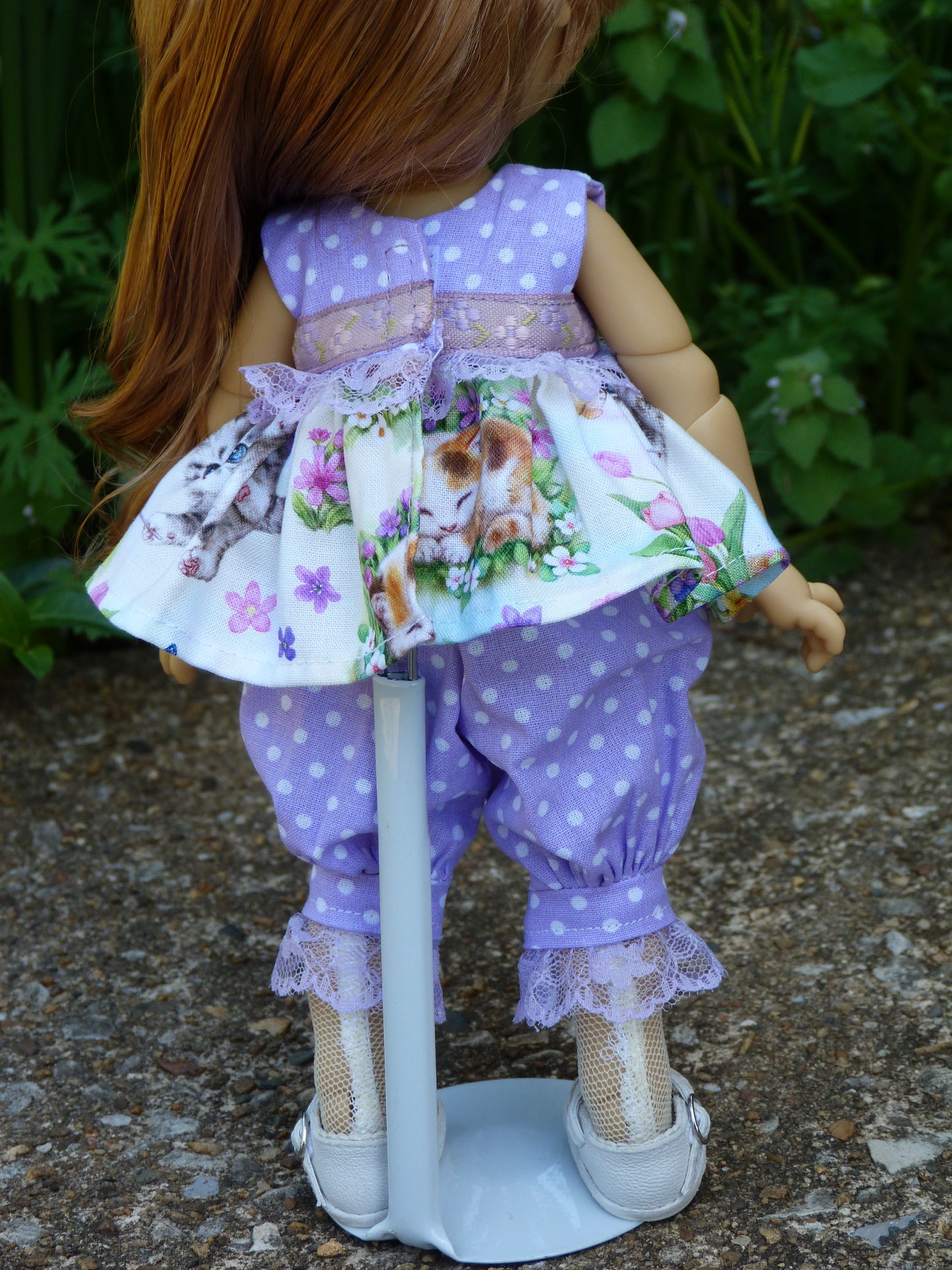 Spring Kitten Outfit Handmade to fit 11 Inch Dumpling Meadowdoll