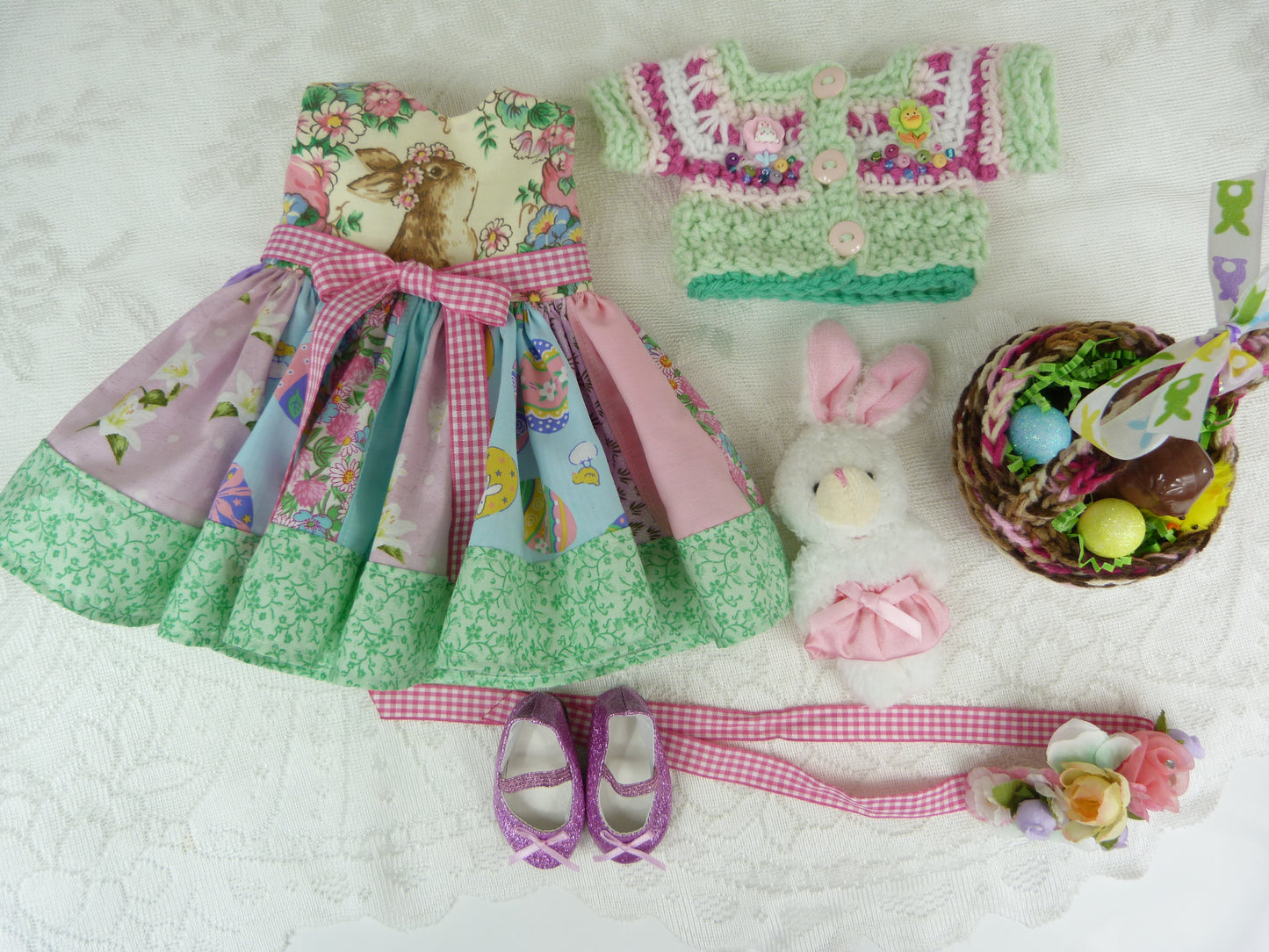 Easter Ensemble for 18 Inch American Doll