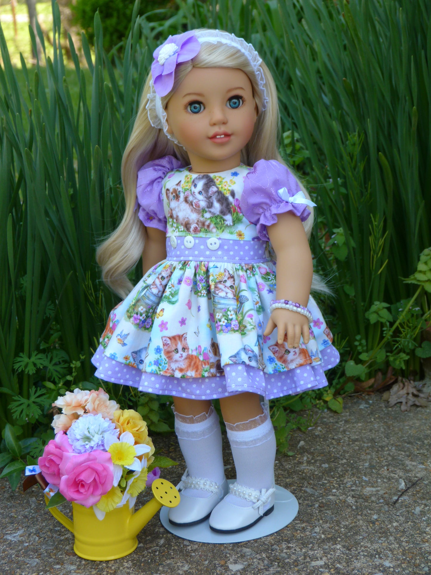 Spring Kitten Ensemble for 18 Inch American Doll