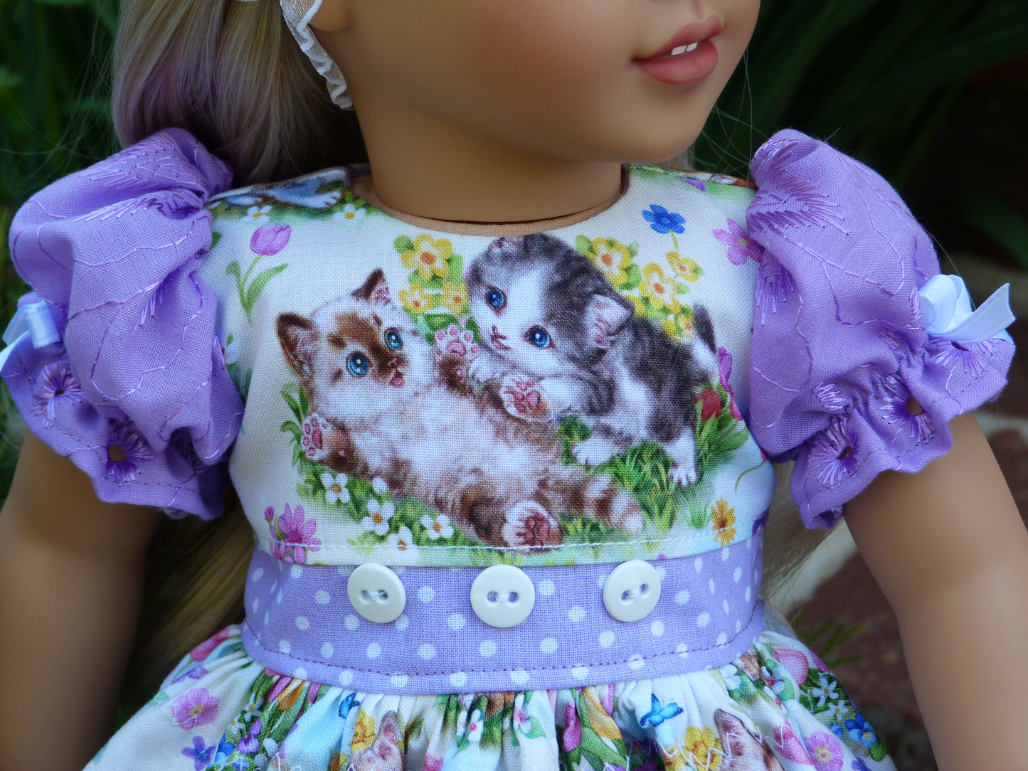 Spring Kitten Ensemble for 18 Inch American Doll