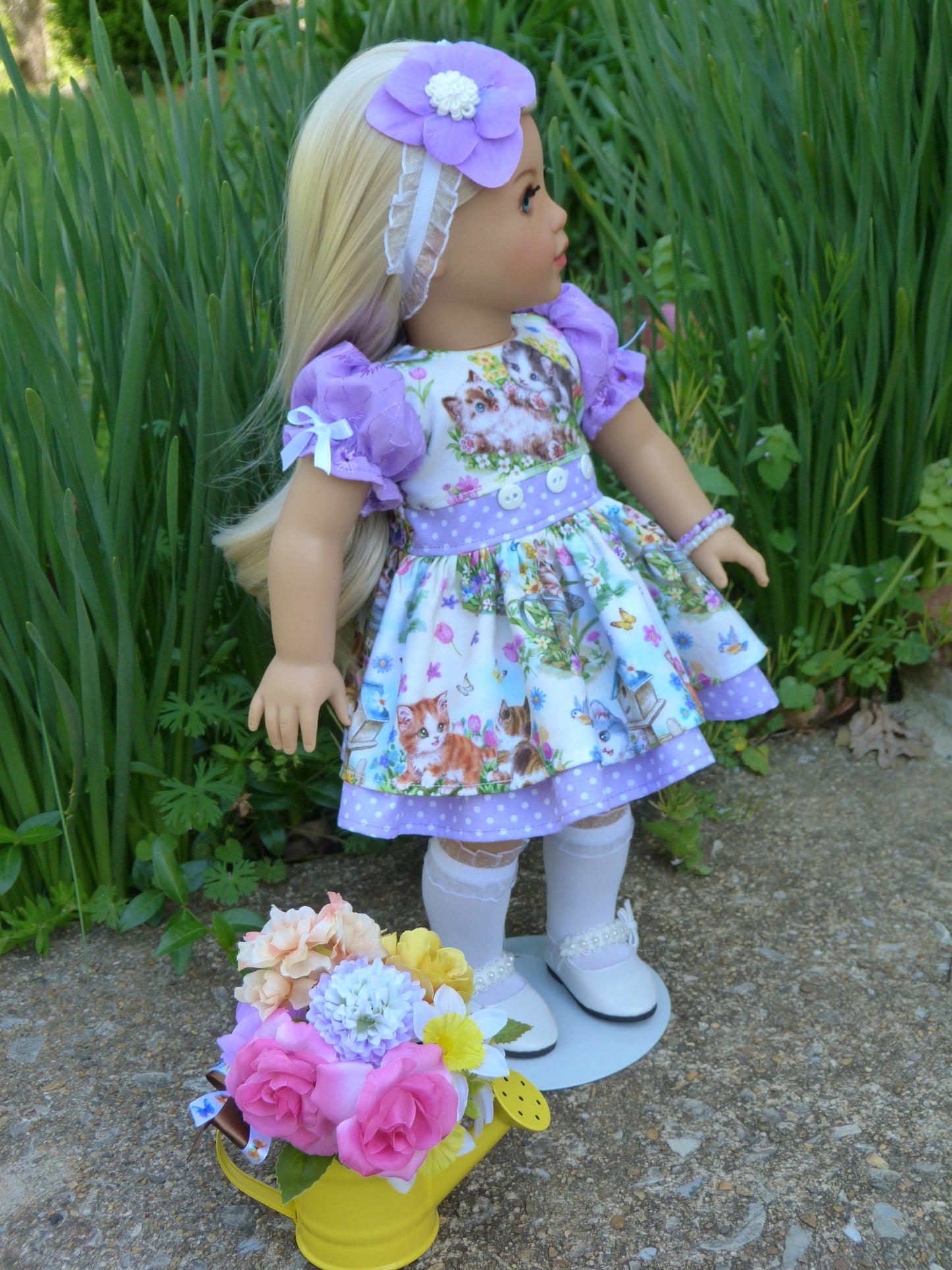 Spring Kitten Ensemble for 18 Inch American Doll