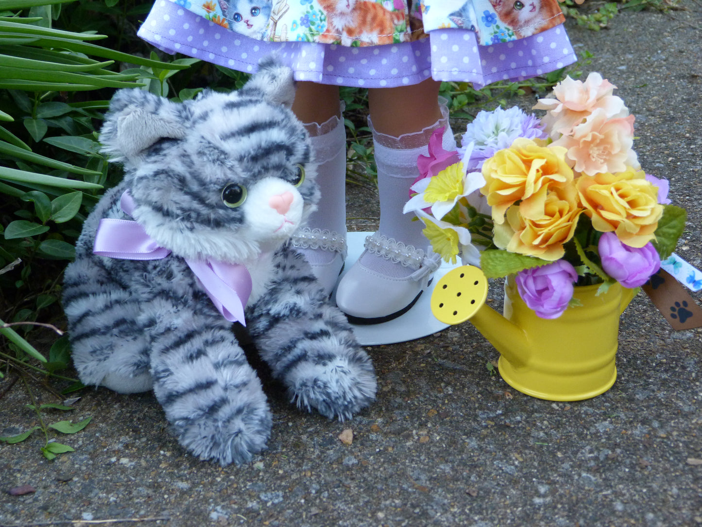 Spring Kitten Ensemble for 18 Inch American Doll