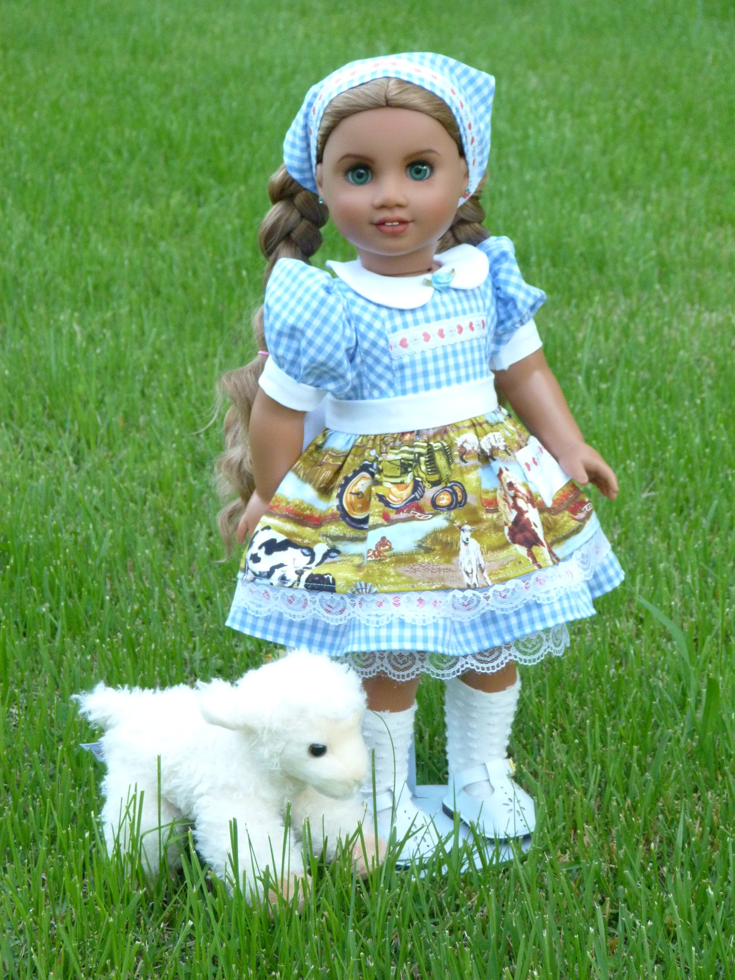 Springtime on the Farm Ensemble for 18 Inch American Doll
