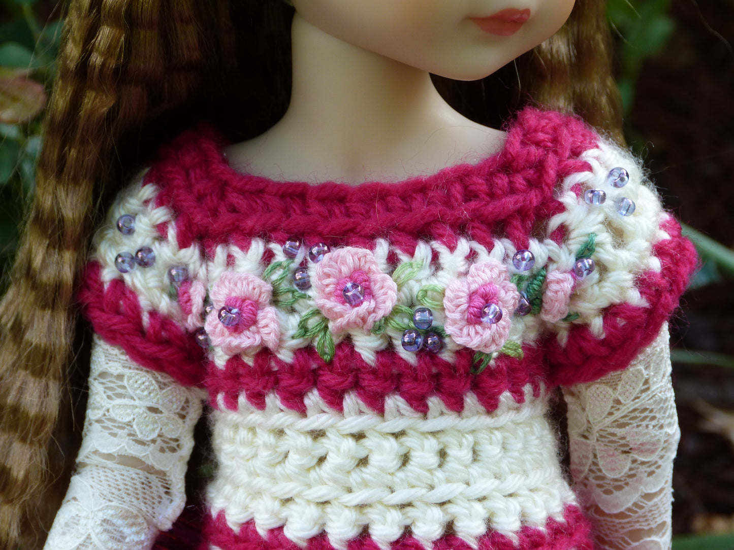 Spring Rose Outfit Handmade to fit 14.5 Inch Ruby Red Fashion Friends Doll