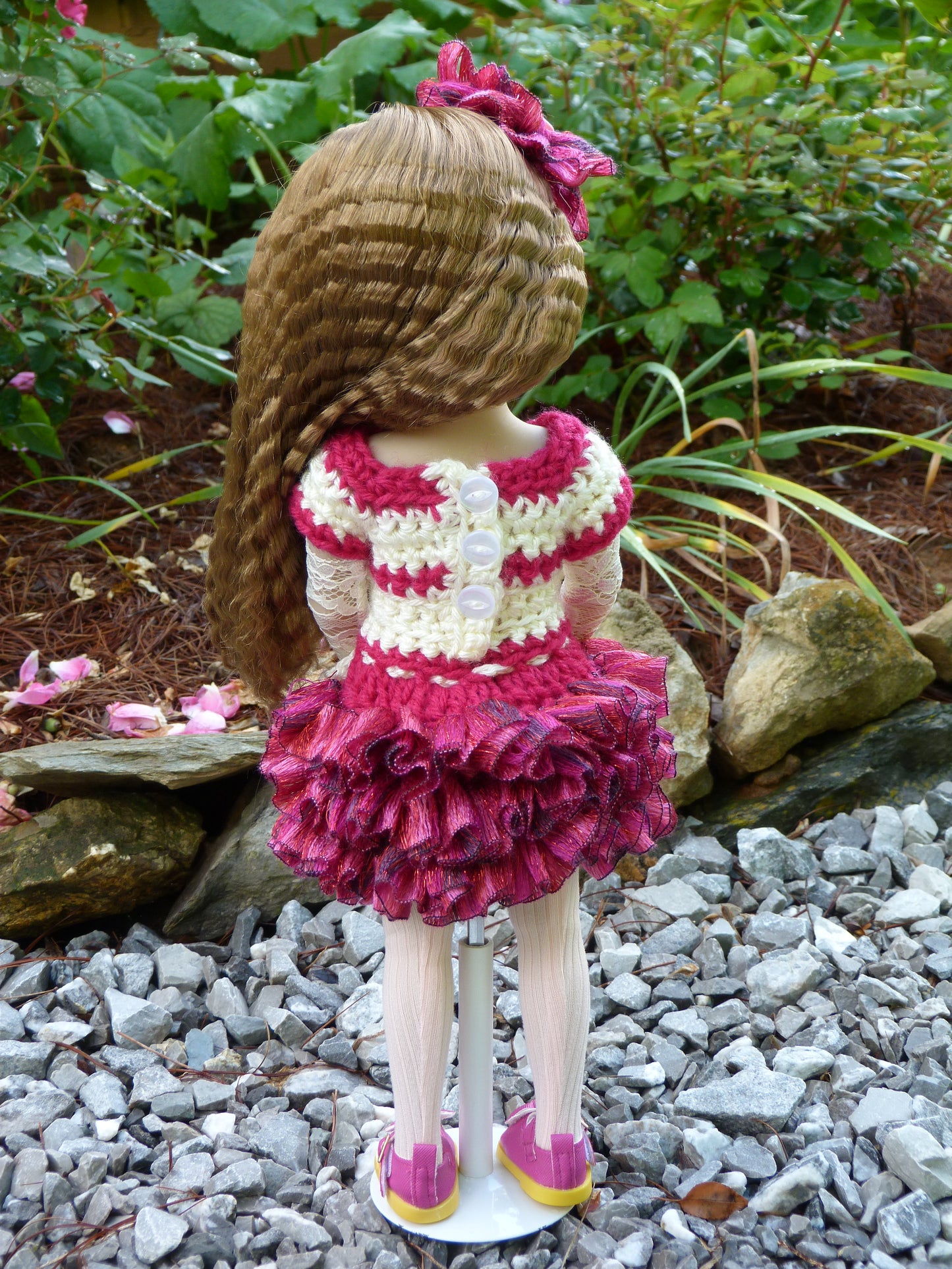 Spring Rose Outfit Handmade to fit 14.5 Inch Ruby Red Fashion Friends Doll