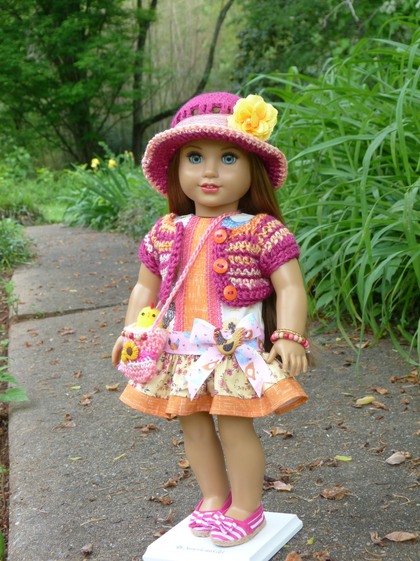 Spring Chicken Outfit for 18 Inch Doll
