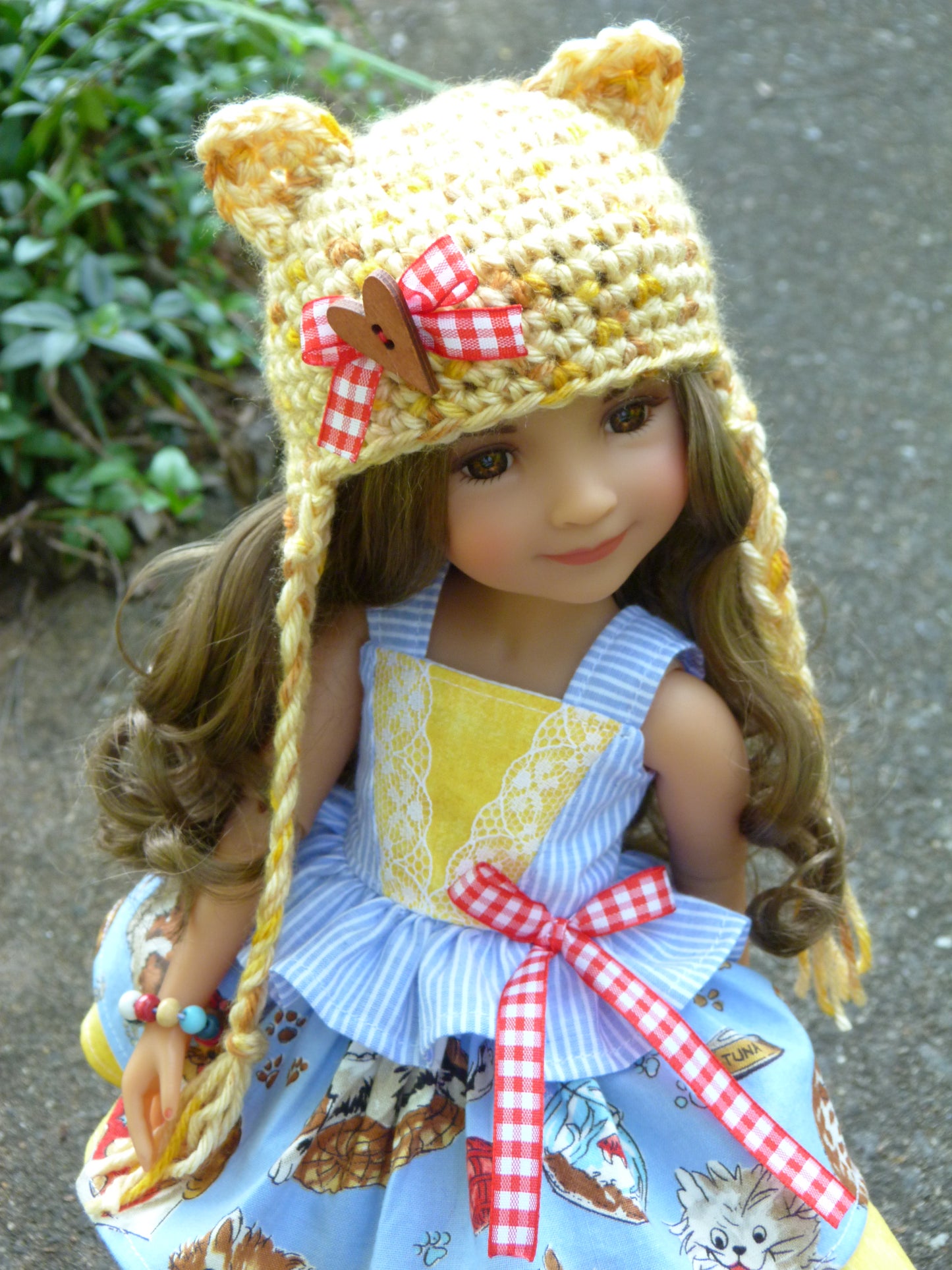 Playful Kitten Outfit Handmade to fit 14.5 Inch Ruby Red Fashion Friends Doll