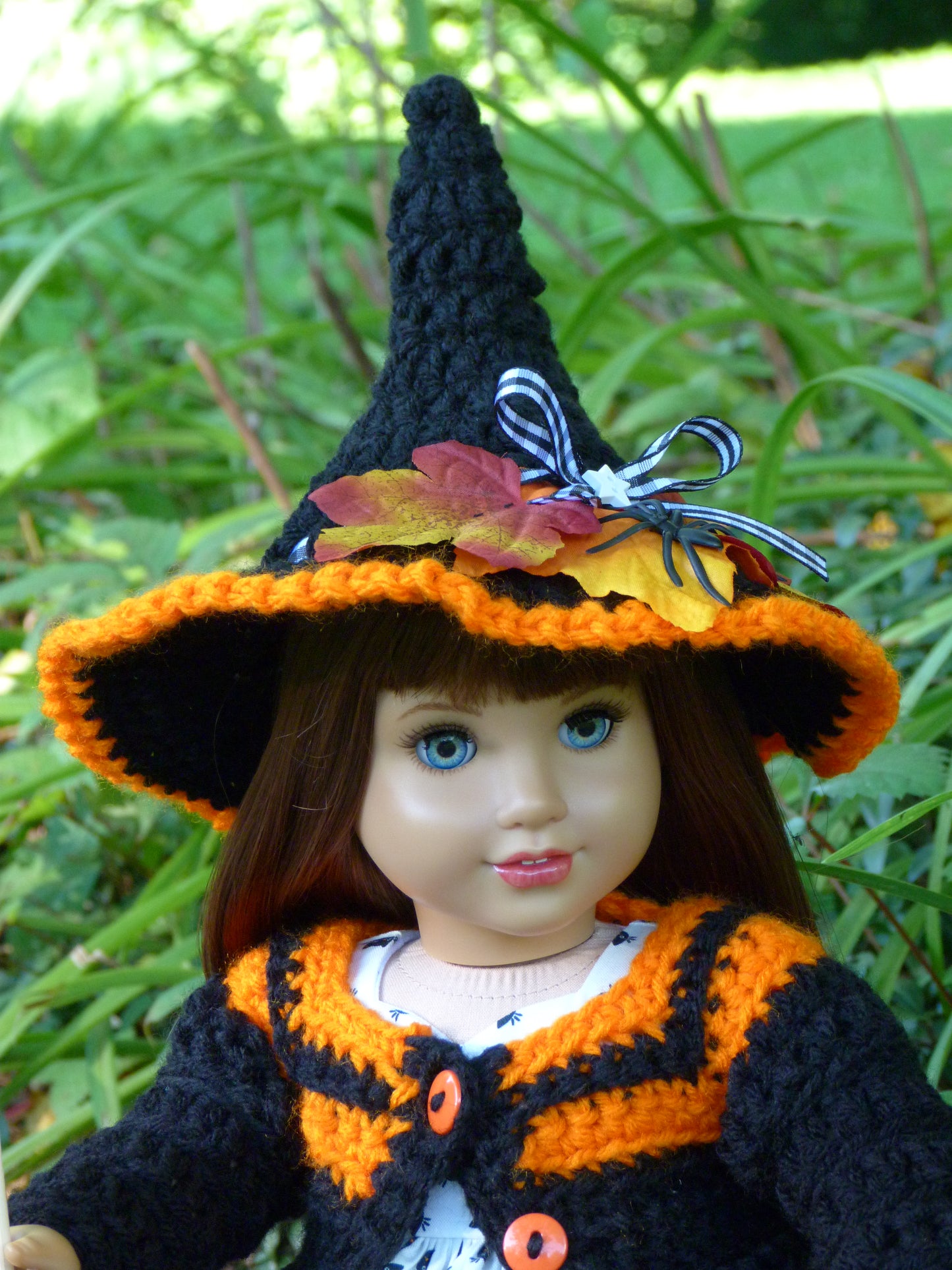 Spooky Halloween Witch Outfit for 18 Inch Doll