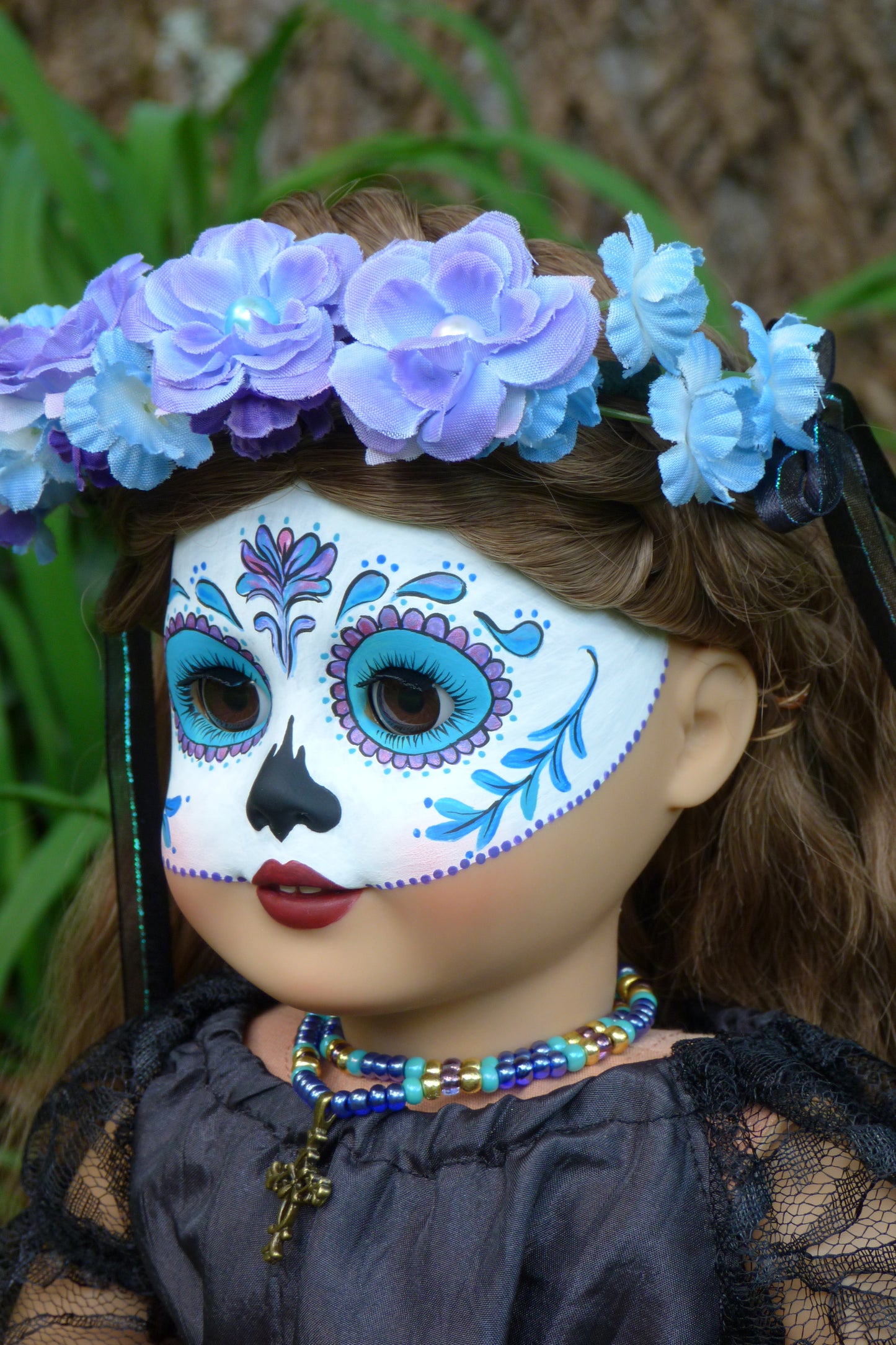 OOAK American Girl Doll - Halloween - Custom Day of the Dead - Día de los Muertos