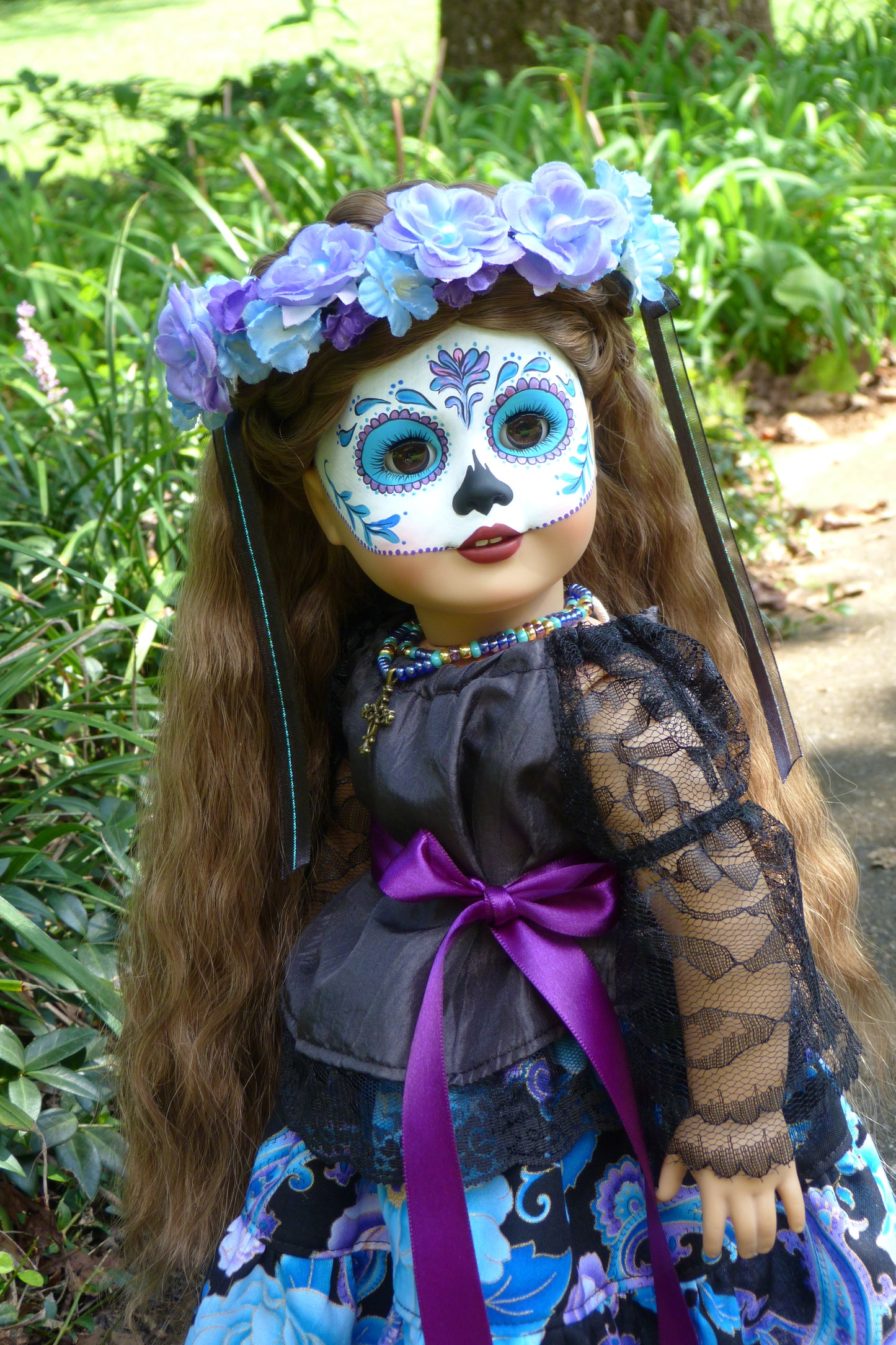OOAK American Girl Doll - Halloween - Custom Day of the Dead - Día de los Muertos