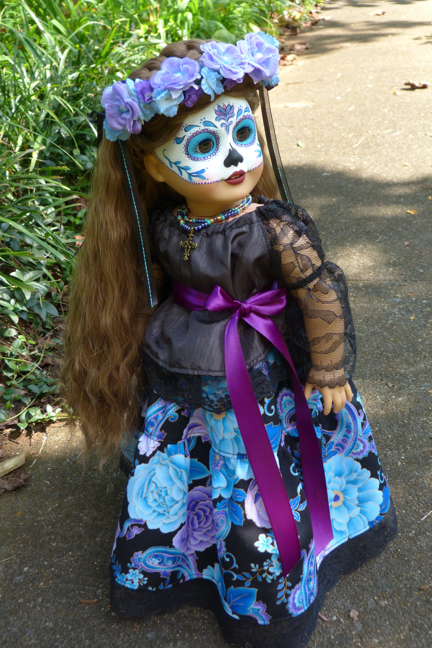 OOAK American Girl Doll - Halloween - Custom Day of the Dead - Día de los Muertos
