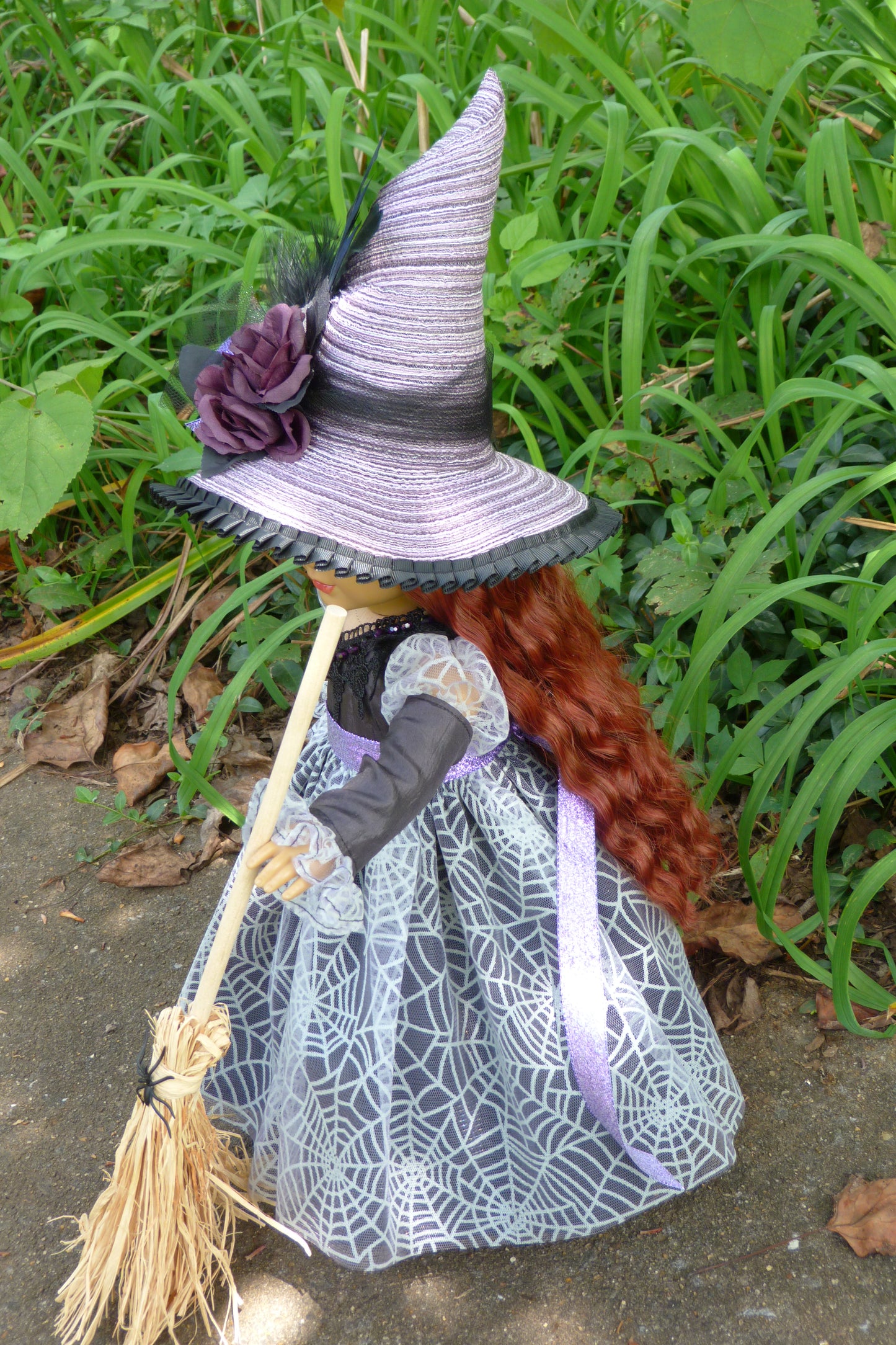 Glow-in-the-Dark Halloween Witch Outfit for 18 Inch Doll