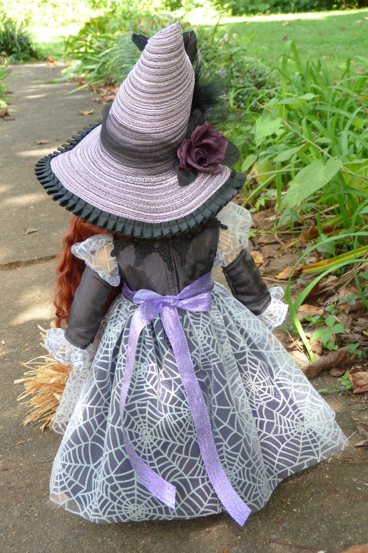 Glow-in-the-Dark Halloween Witch Outfit for 18 Inch Doll