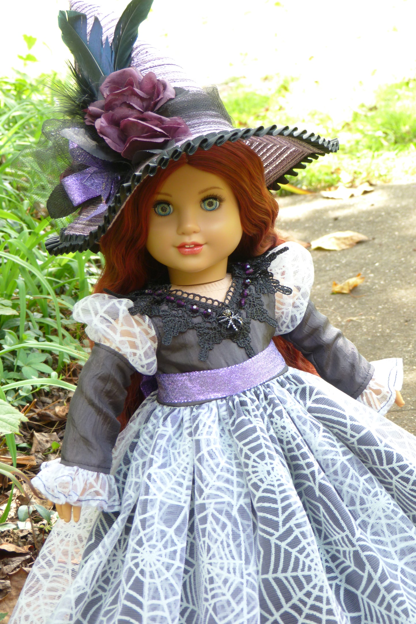 Glow-in-the-Dark Halloween Witch Outfit for 18 Inch Doll