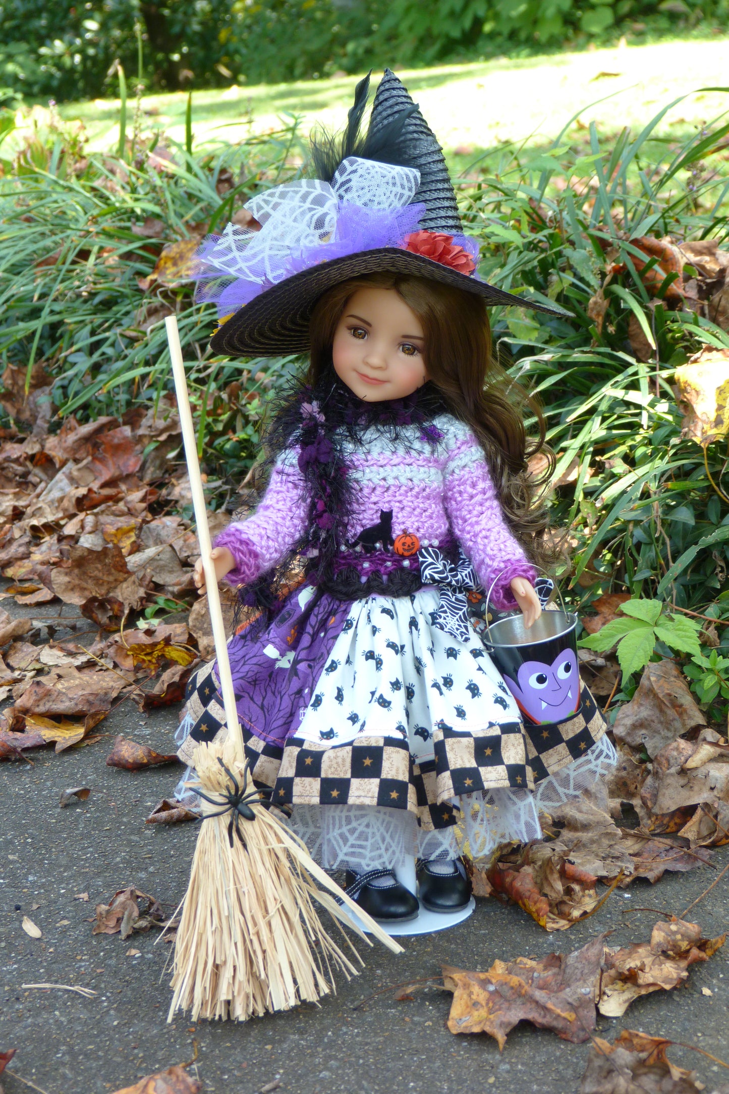 Spooky Halloween Witch Outfit Handmade to fit Ruby Red Fashion Friends Doll
