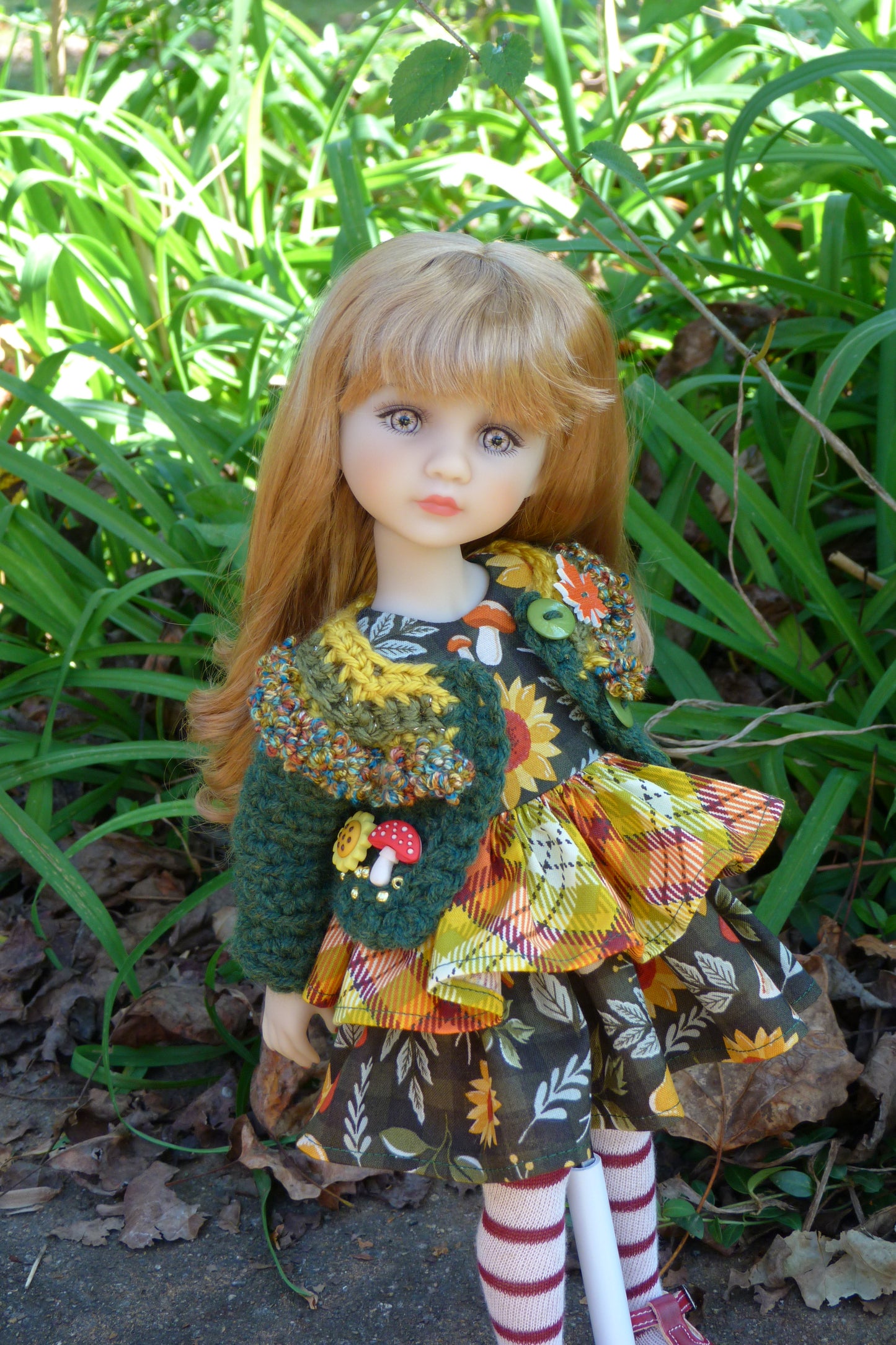Fall Forest Outfit - Handmade to fit Ruby Red Fashion Friends Doll - Autumn Ensemble