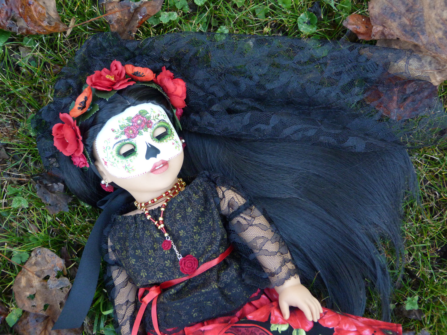 OOAK Day of the Dead American Girl Doll - Esmeralda