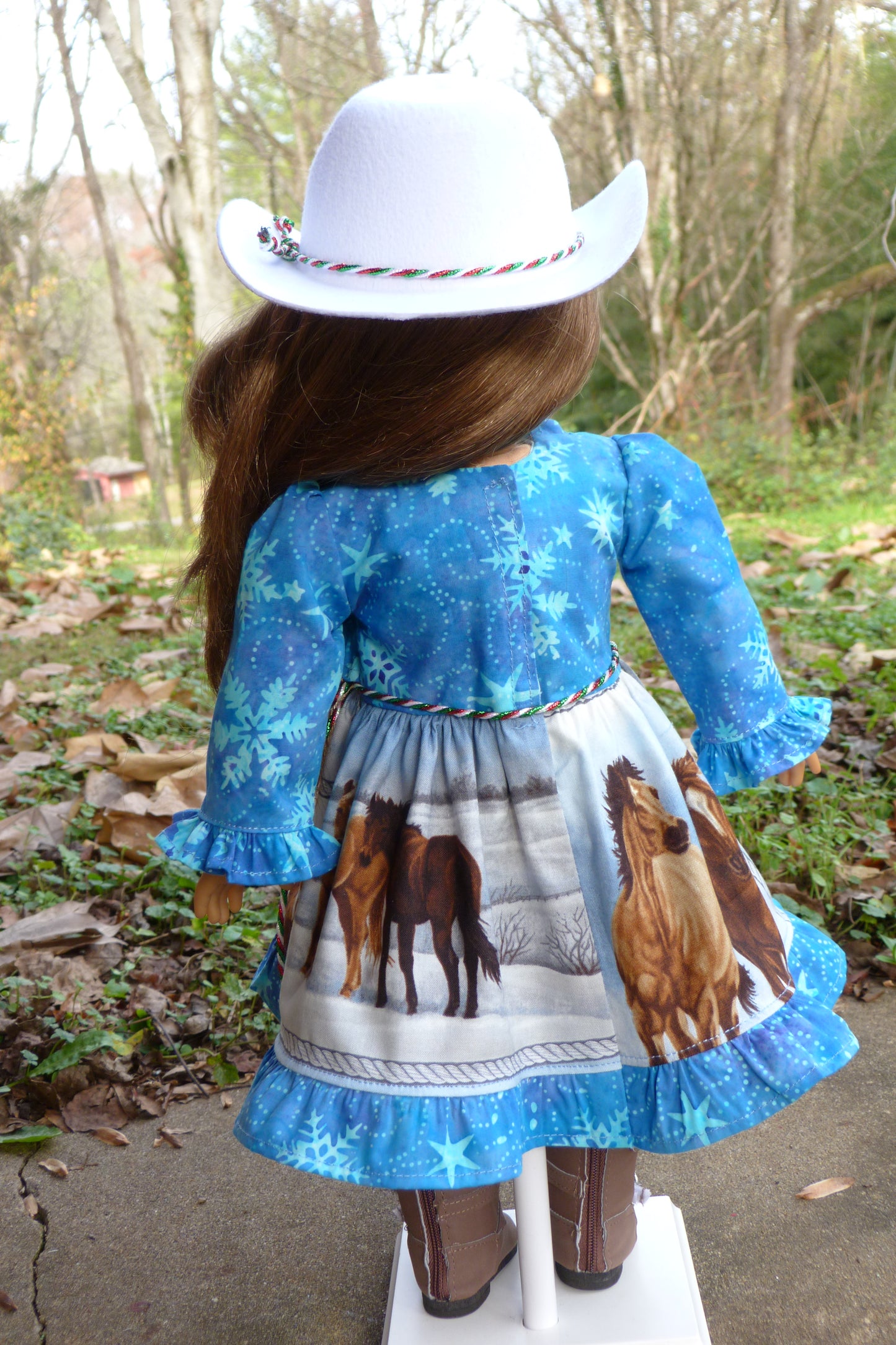 Winter Horse Outfit Handmade to fit 18 Inch American Doll
