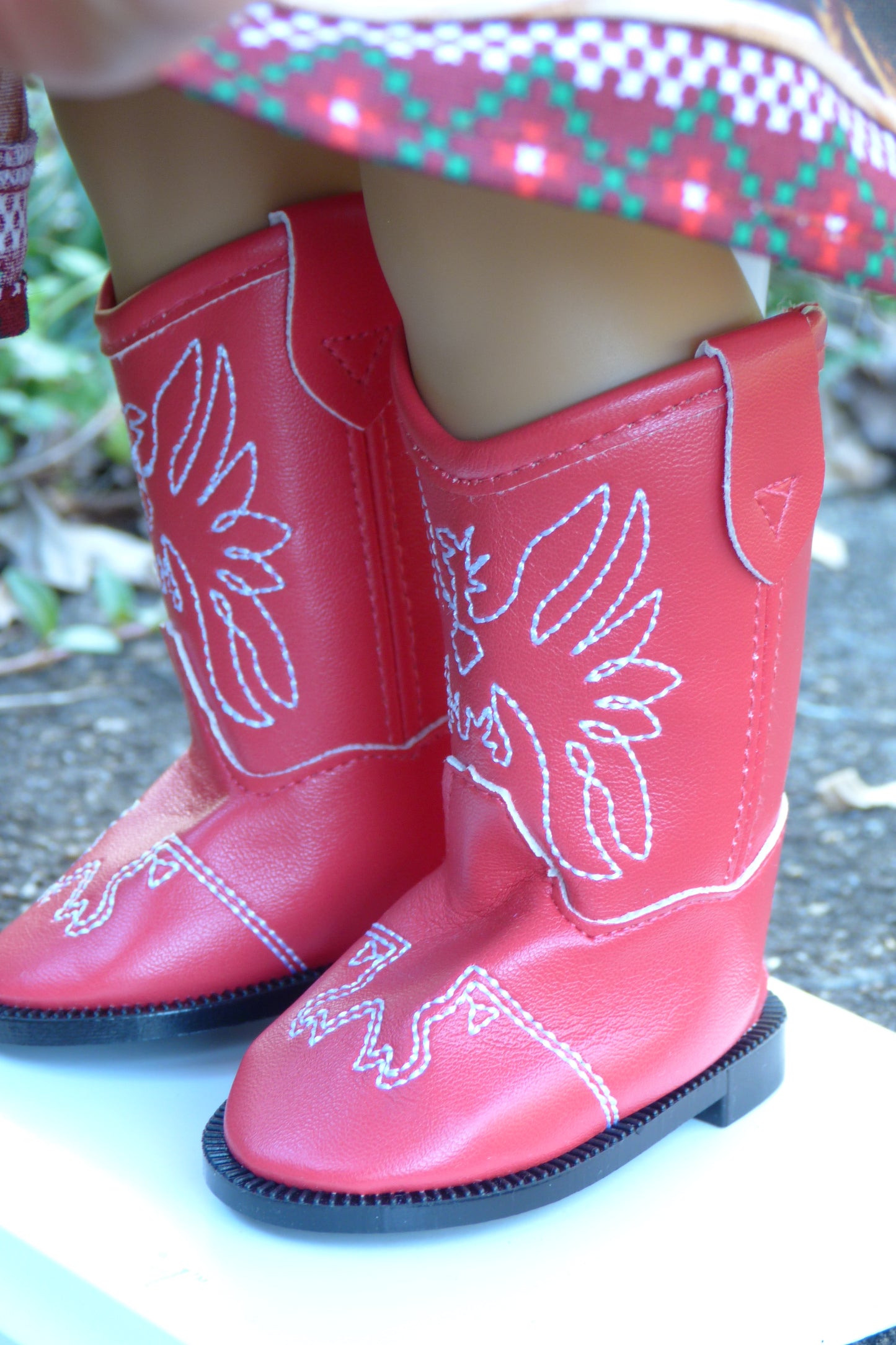 Christmas Cowgirl Outfit Handmade to fit 18 Inch American Doll