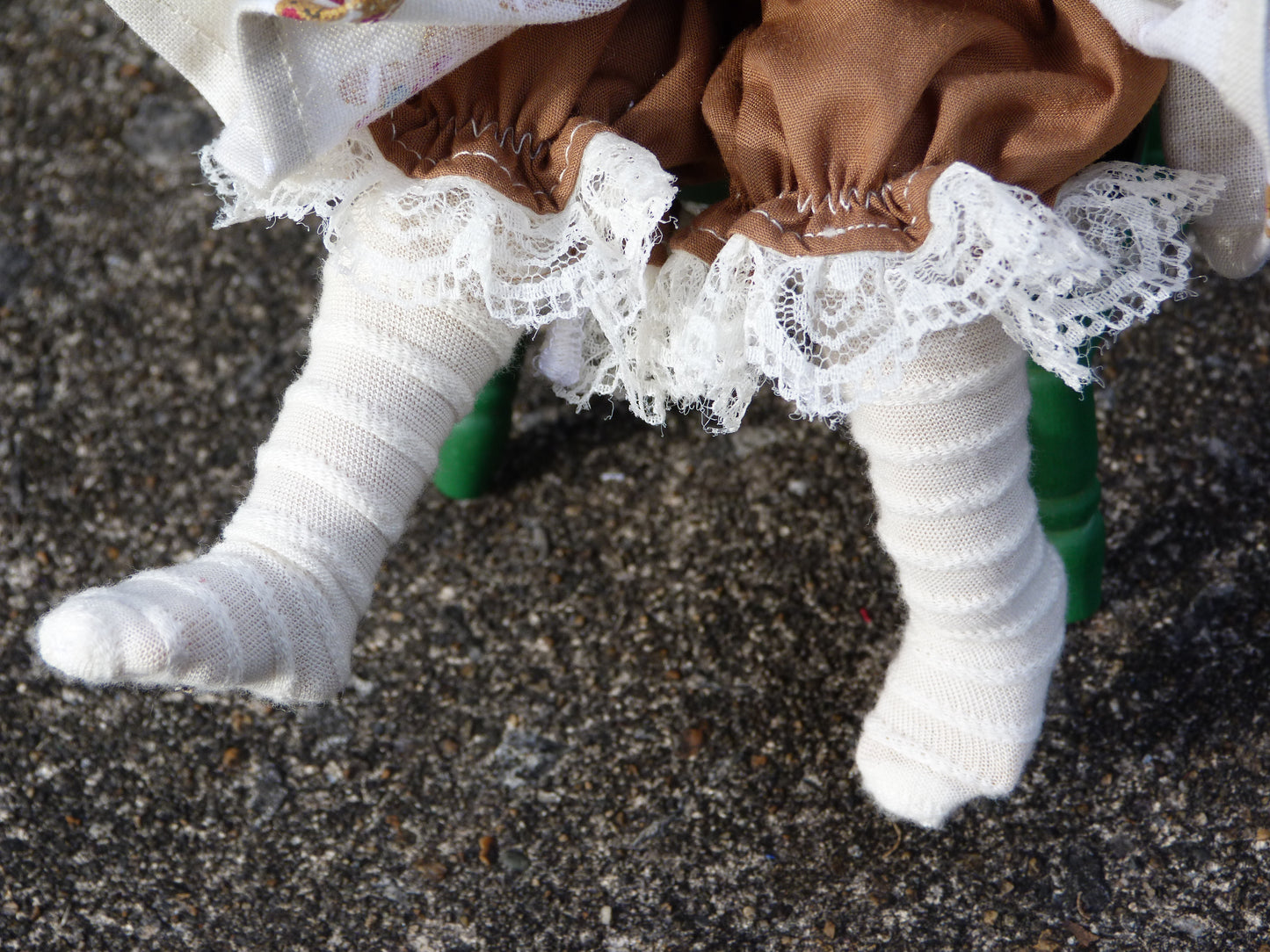 Gingerbread Girl Outfit Handmade to fit 11 Inch Dumpling Meadowdoll