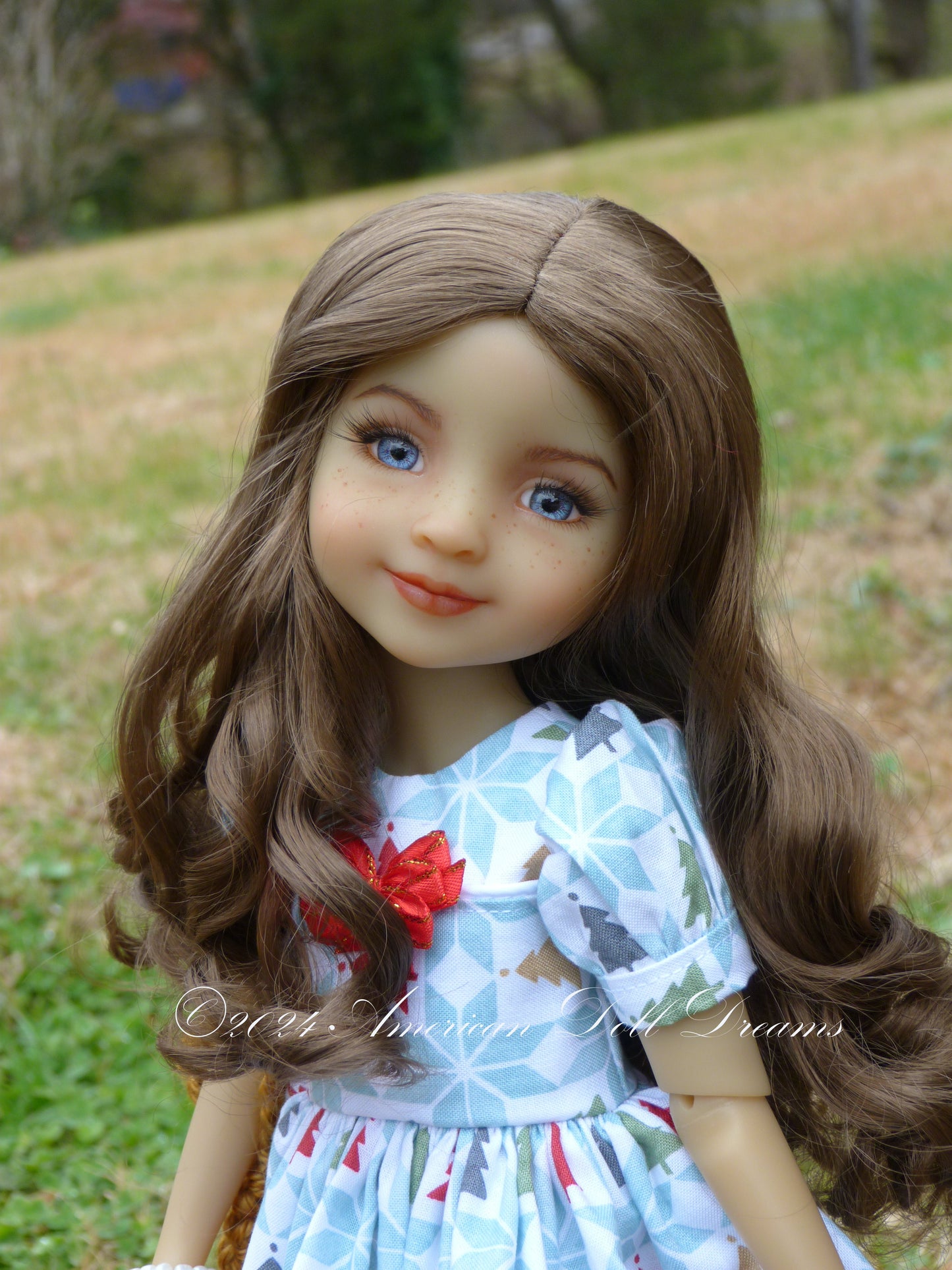 OOAK Red Fashion Friends 14.5 Inch Doll Custom Bella Repaint - Skye