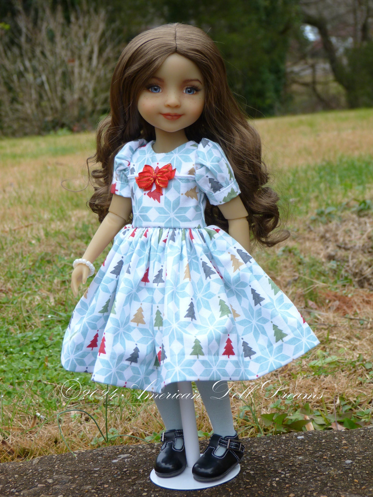 OOAK Red Fashion Friends 14.5 Inch Doll Custom Bella Repaint - Skye