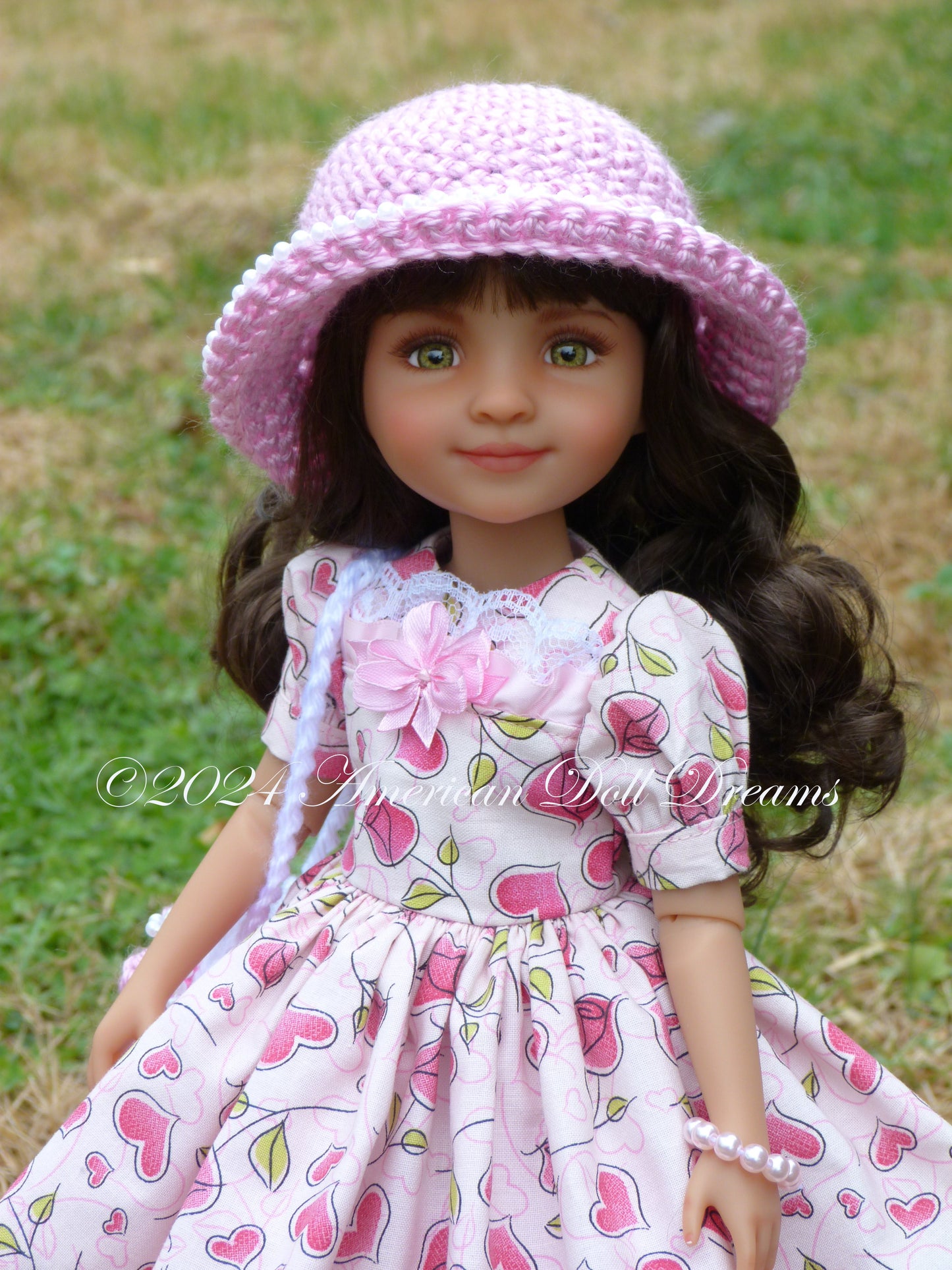 OOAK Ruby Red Fashion Friends 14.5 Inch Doll Freida Repaint - Valerie