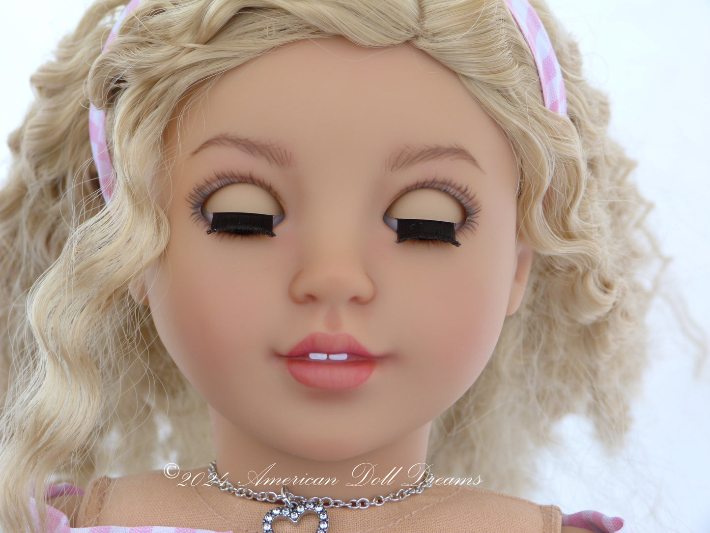 OOAK American Girl 18 Inch Doll Hand Painted Eyes Custom Hair Corinne Repaint