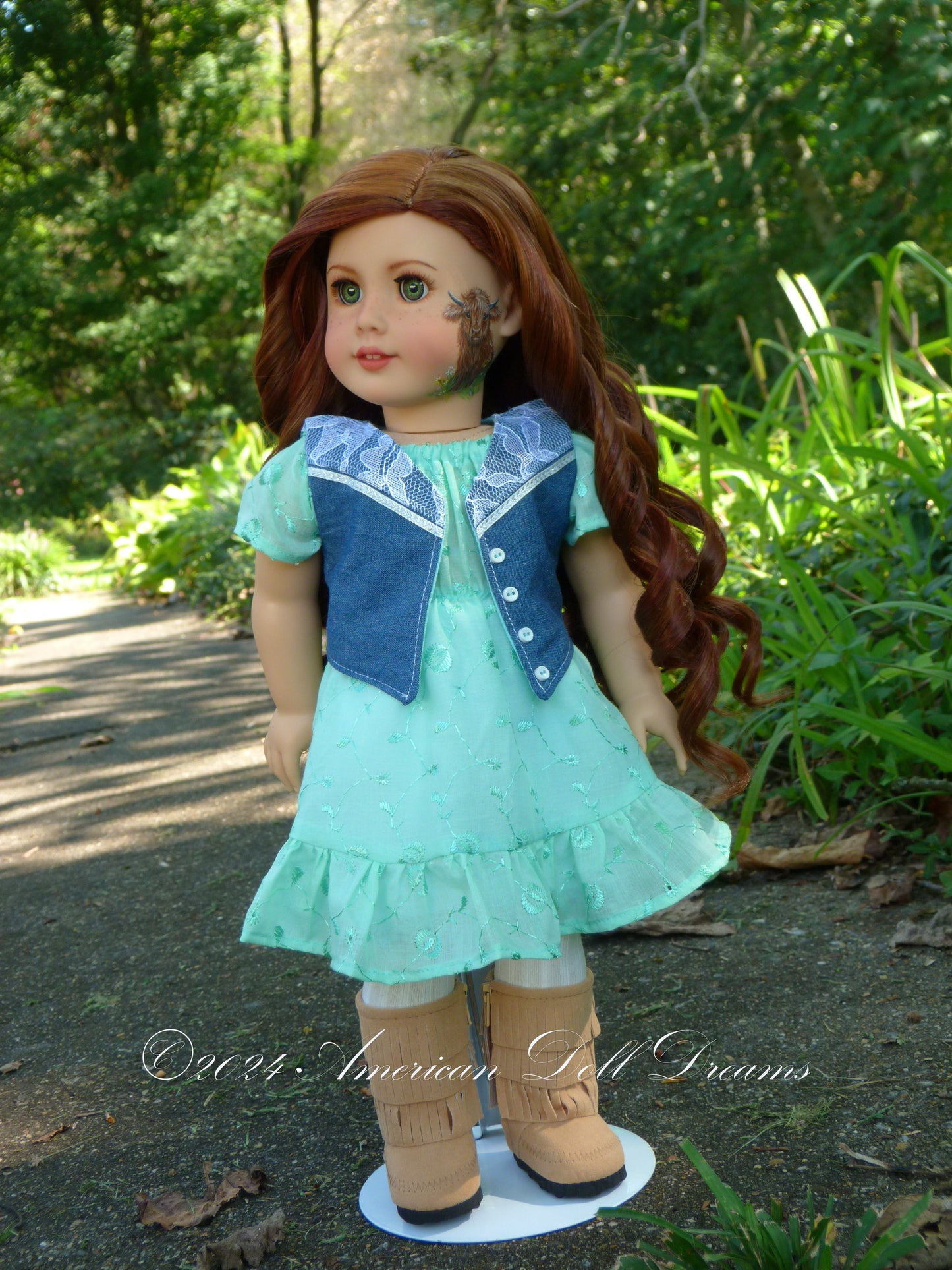 OOAK Custom Scottish Highlands Cowgirl Doll Meadow