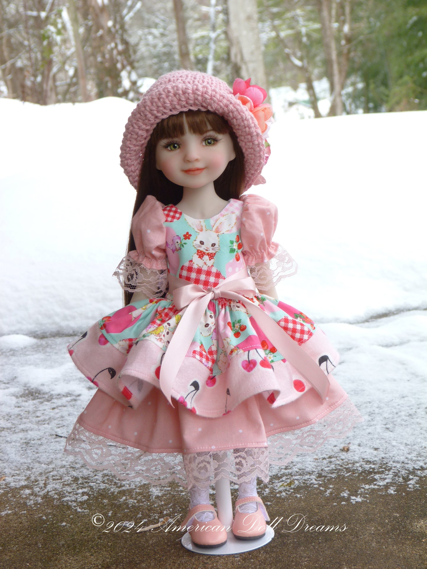 Darla Custom Ruby Red Fashion Friends 14.5 Inch Doll Repainted Sara